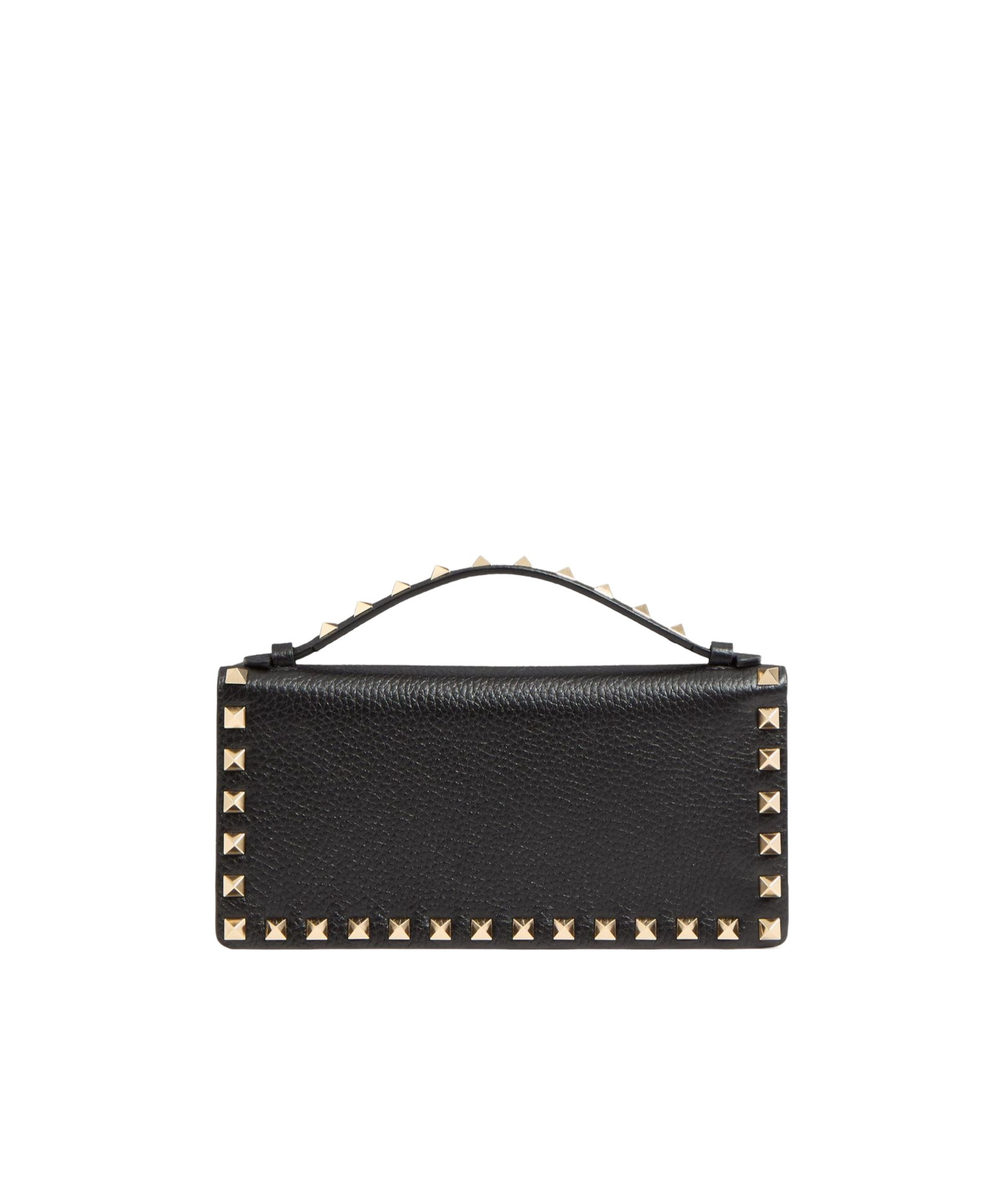 Valentino Rockstud Wallet-on-chain In Black