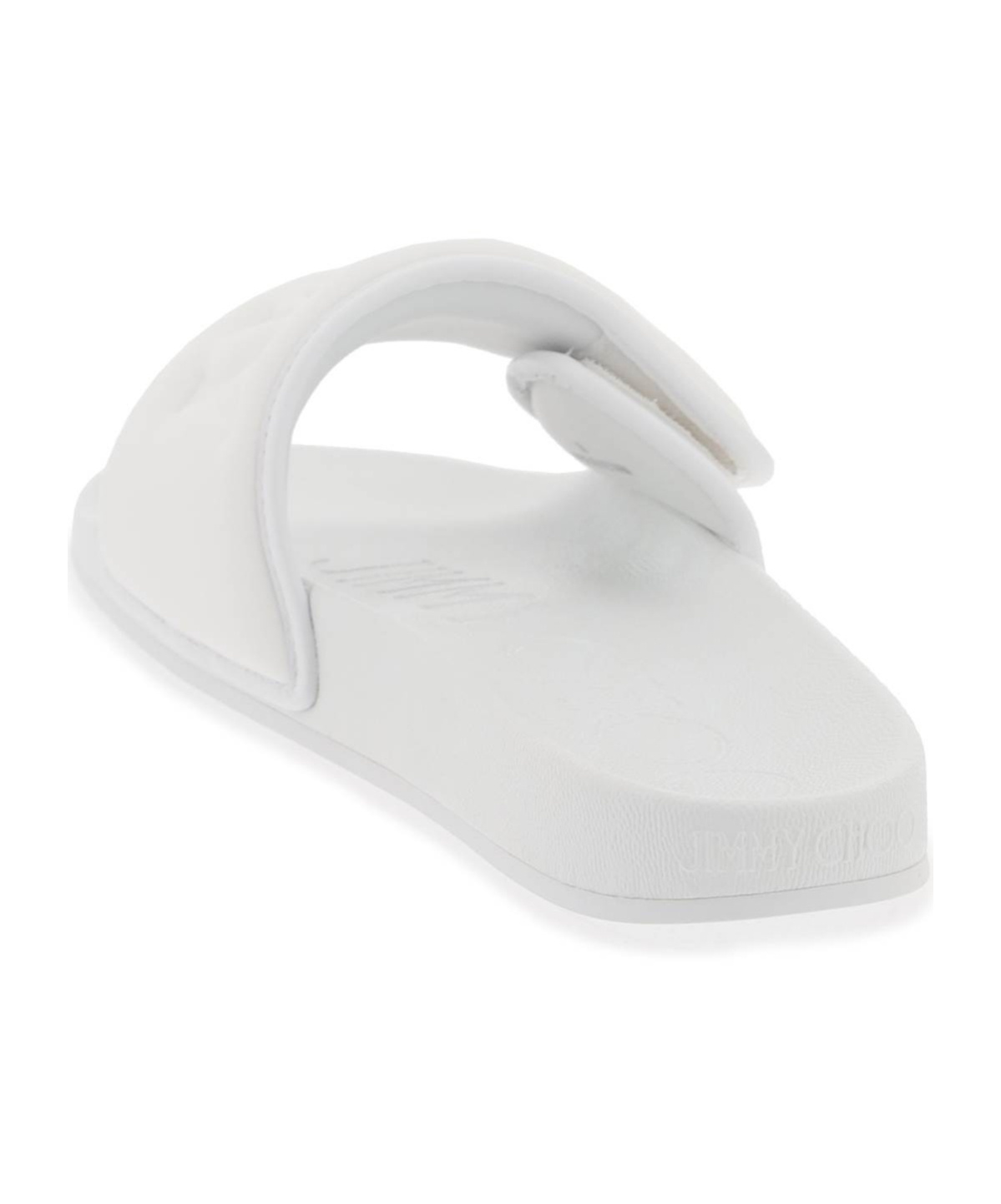 JIMMY CHOO ROUND-HEADED SLIPPERS
