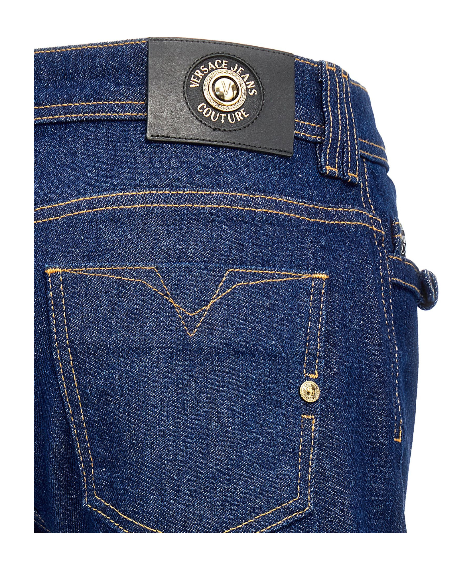 Shop Versace Jeans Couture Judy Classic Fit Jeans In Blue