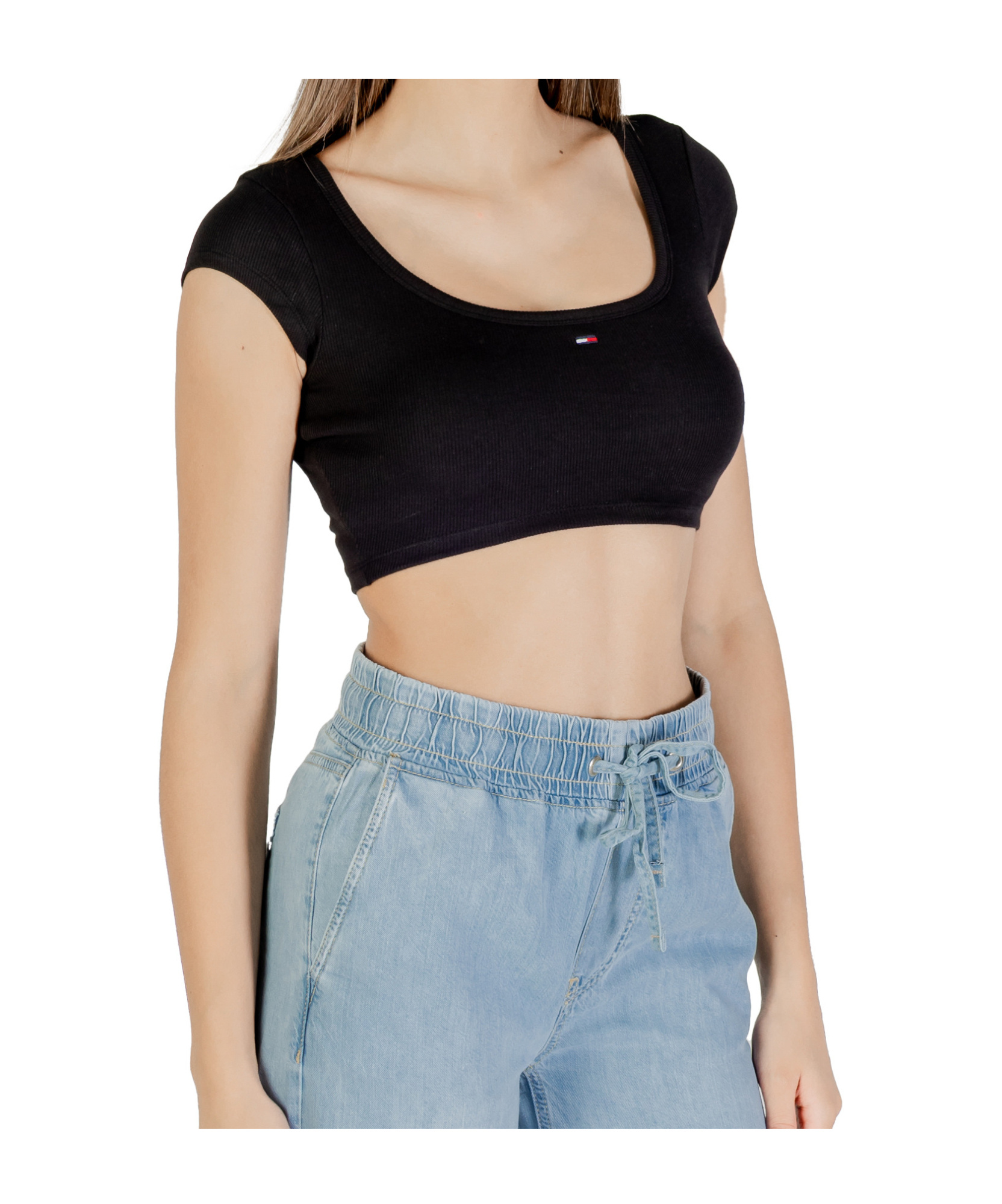 Tommy Hilfiger Short-sleeved Vest In Black