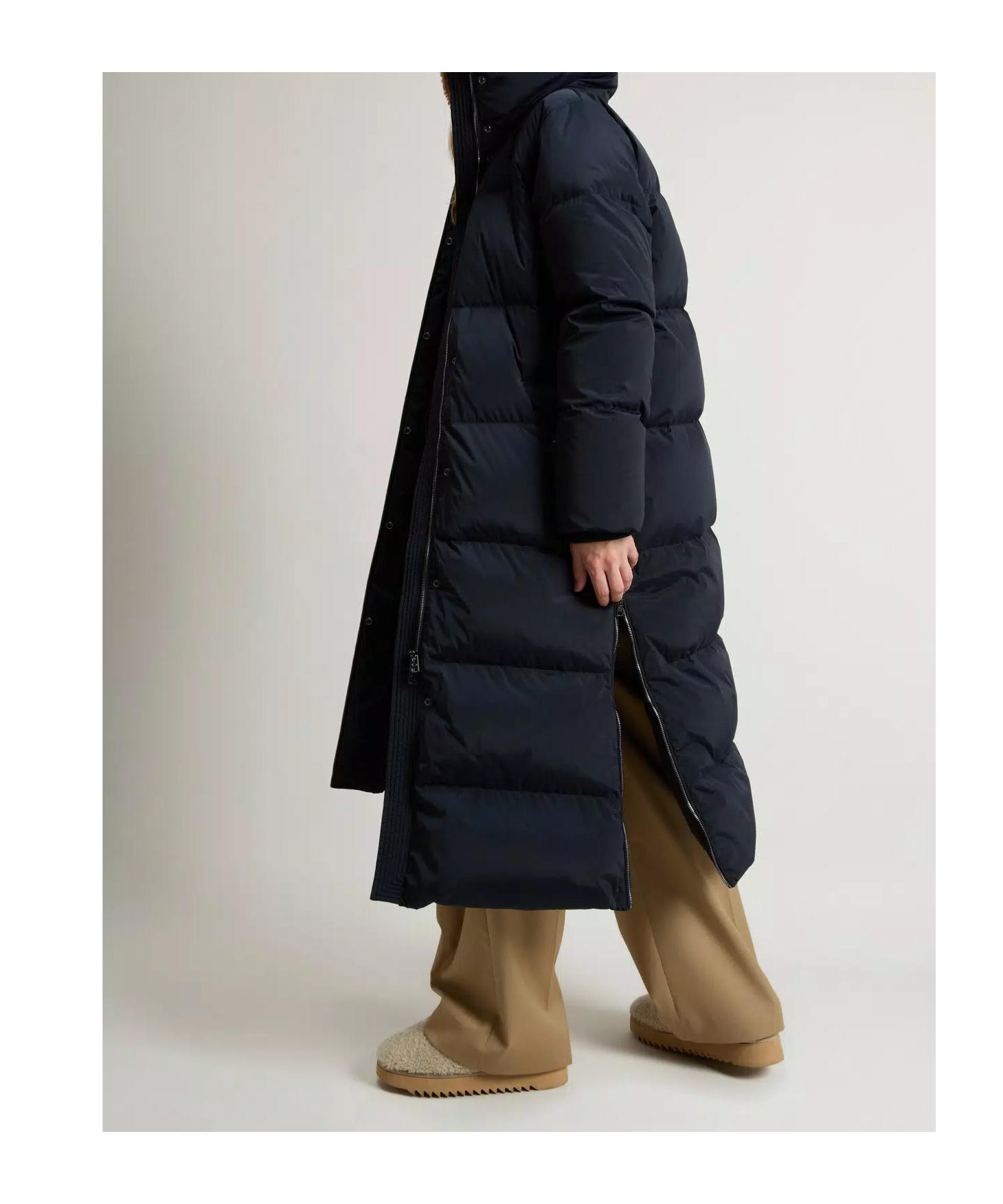 Woolrich Kelly Hooded Parka In Black