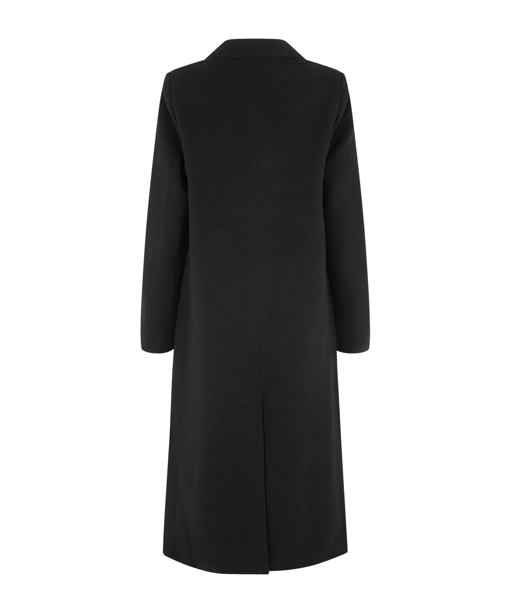 Samsoe & Samsoe Falcon Double-breasted Coat In Black