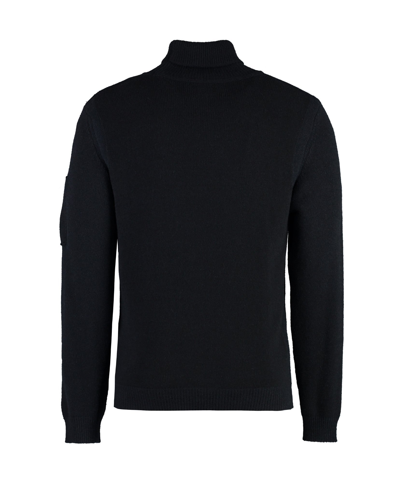 C.p. Company C.p.company Wool Blend Turtleneck Sweater In Black
