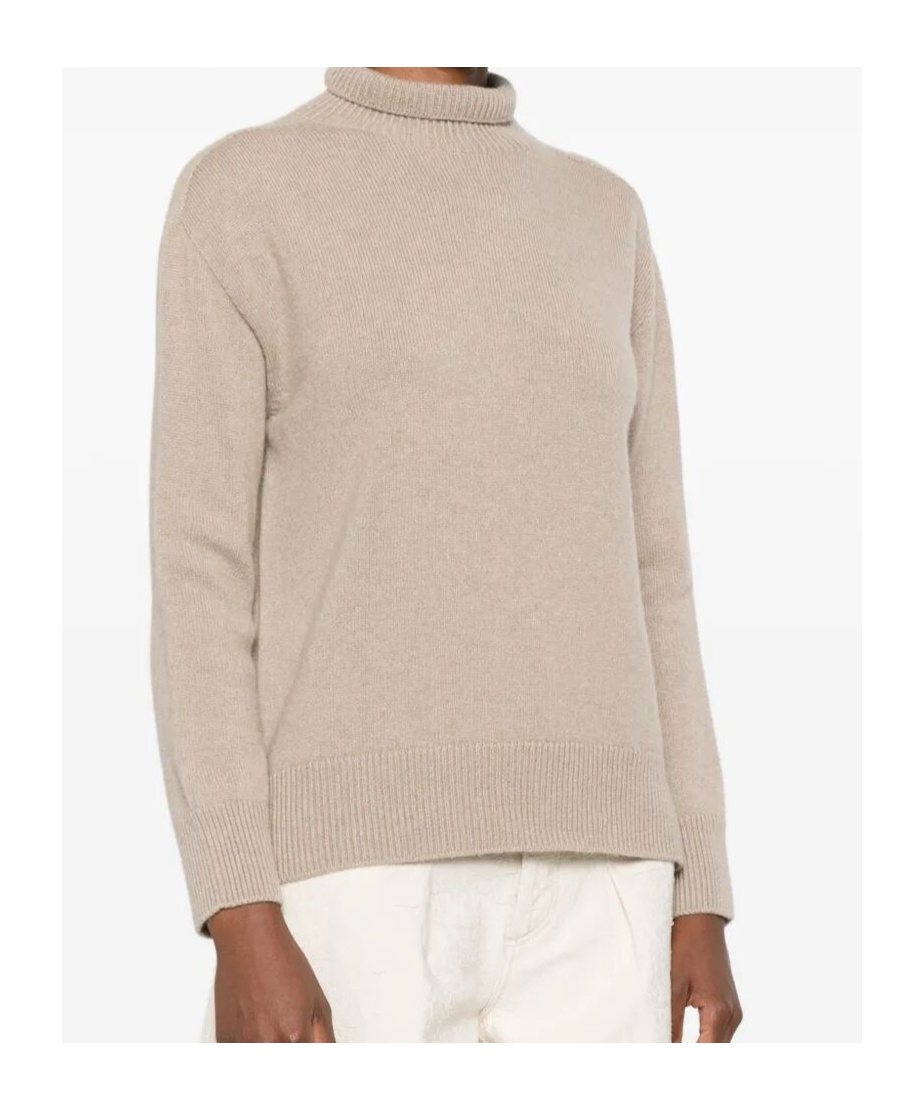 Max Mara High-neck Cashmere Sweater In Neutral