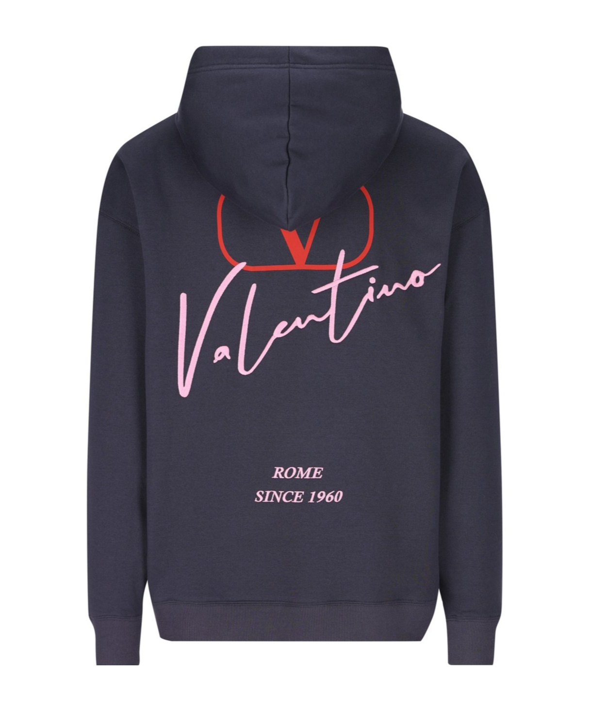 Valentino Hooded Sweatshirt With In Black
