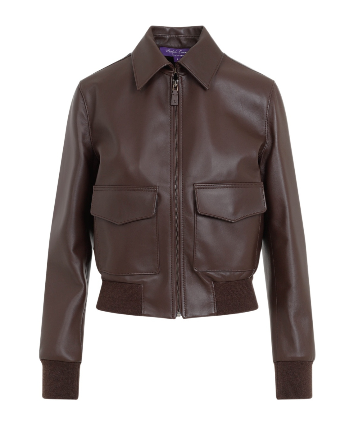 Ralph Lauren Sullivan Leather Jacket In Brown