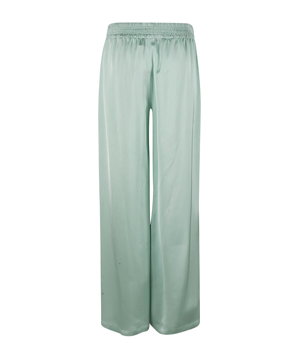 Fabiana Filippi Relaxed Wide-leg Trousers With Elasticated Waistband In Green