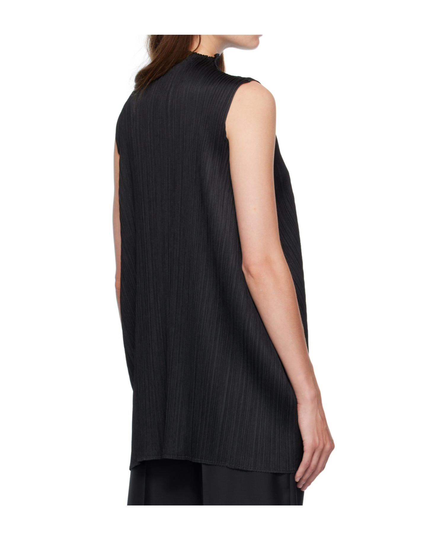 Issey Miyake Lamp Shade Top In Black
