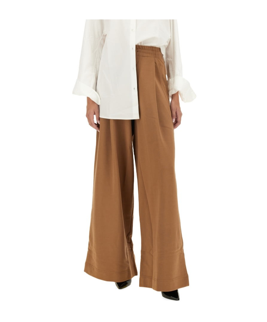 Shop Dries Van Noten Drawstring Casual Pants In Brown