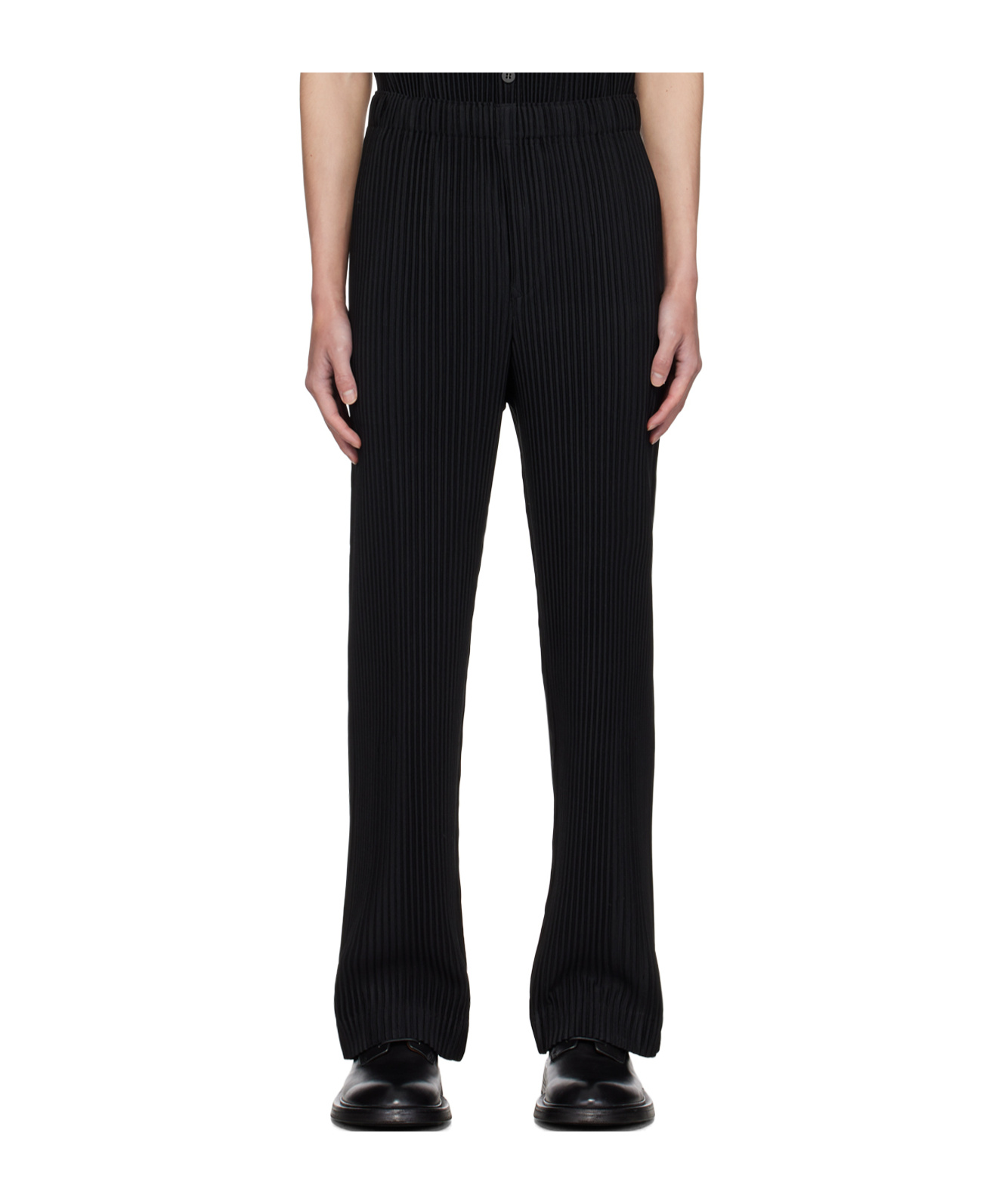 ISSEY MIYAKE PLISSÉ-EFFECT TROUSERS