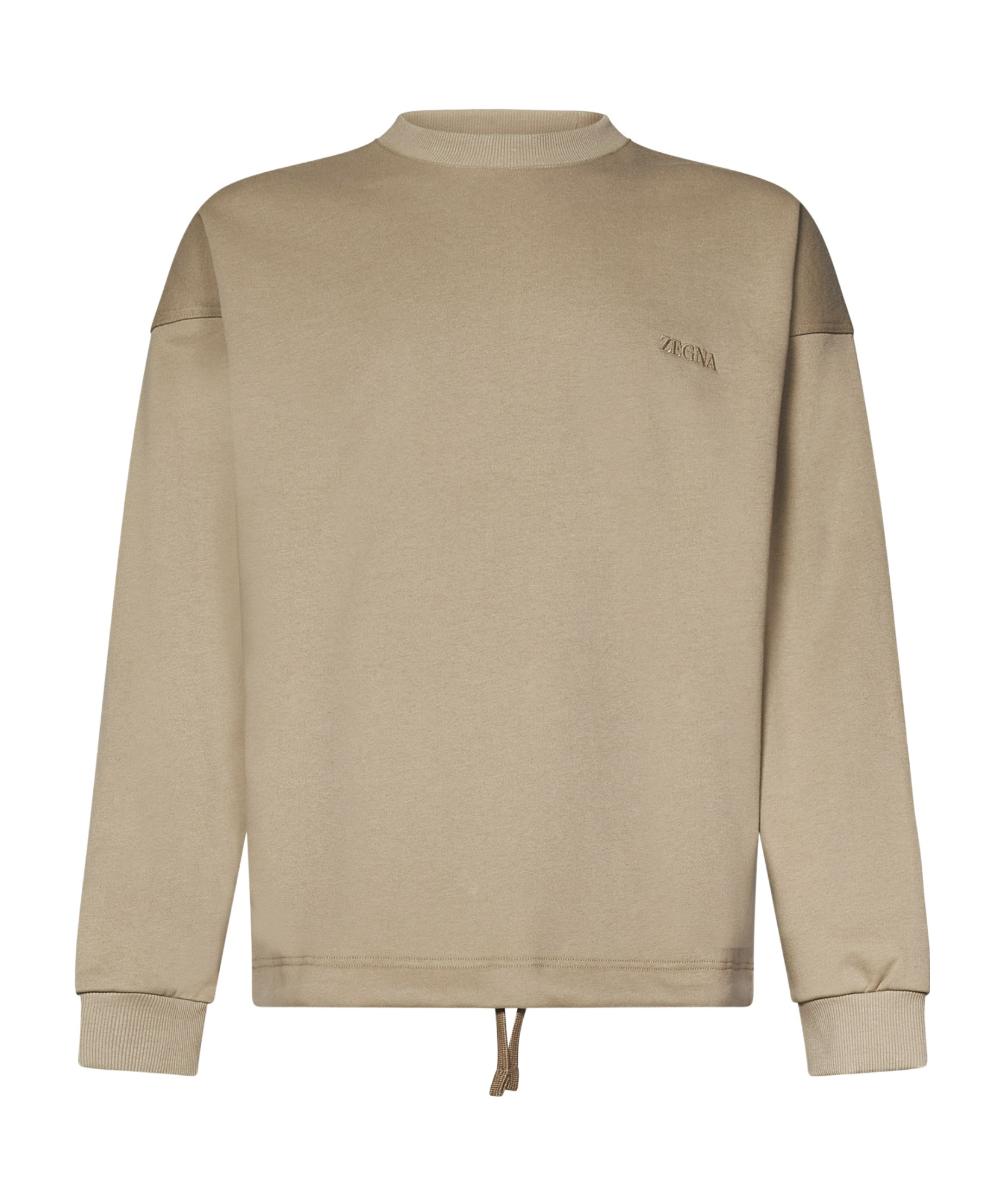ZEGNA LOGO-EMBROIDERED SWEATSHIRT