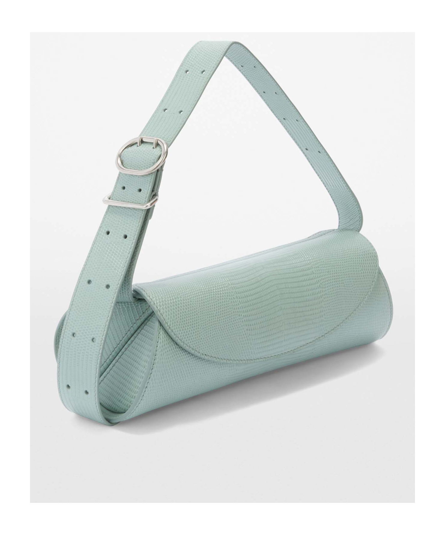 Jil Sander Small Cannolo Shoulder Bag In Green