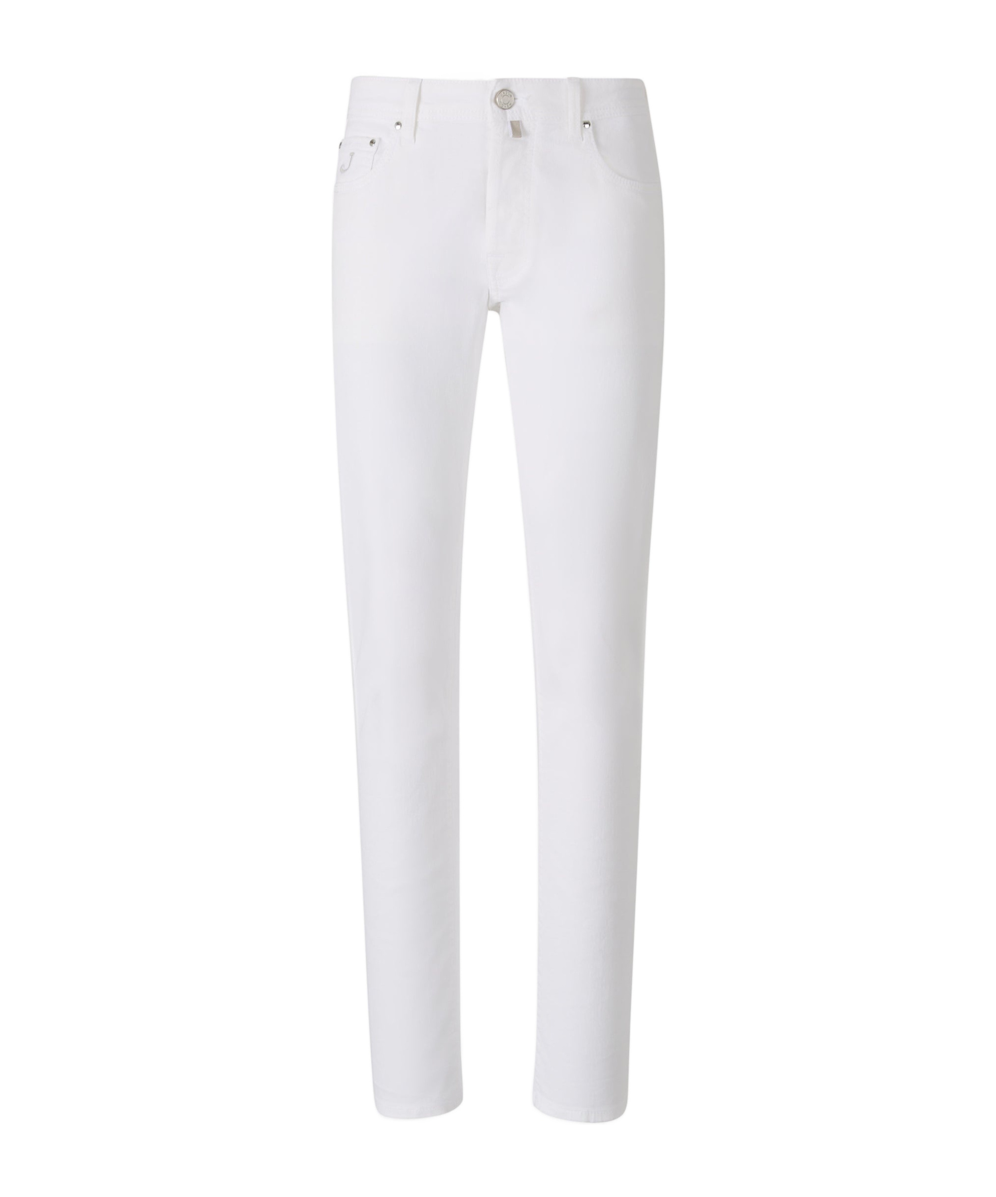 Shop Jacob Cohen Tapered Jeans In White