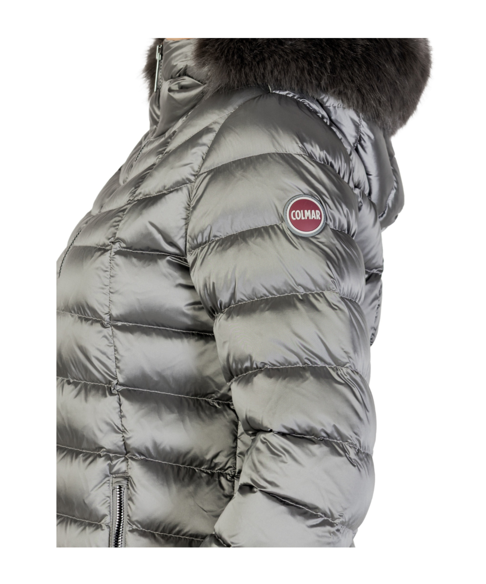 Colmar Originals Hooded Down Jacket In Gray