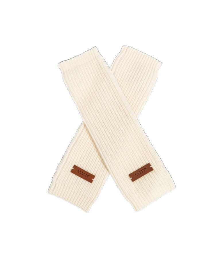 Isabel Marant Logo Gloves In White