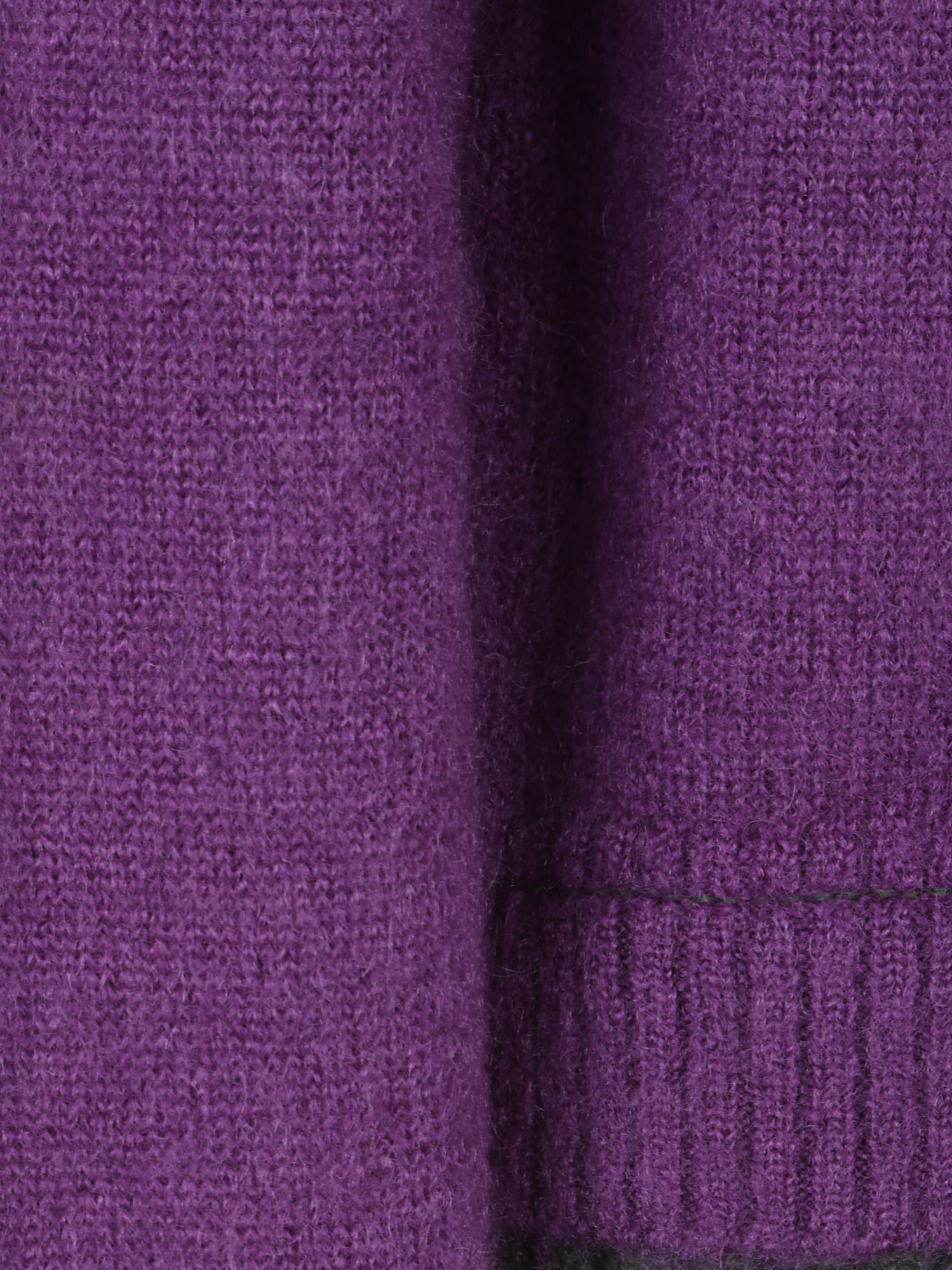 Sacai Men's Mohair Knit Layered Crewneck Sweater In Purple