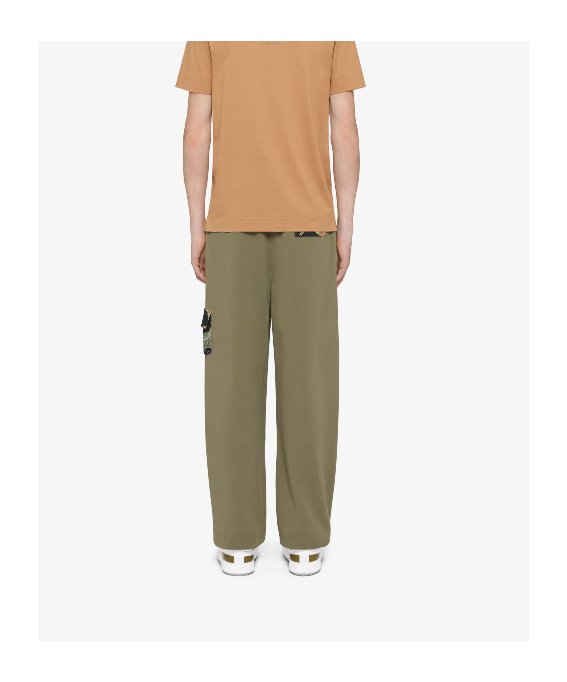 Givenchy Camouflage Patch Wool Jogging Pants In Green