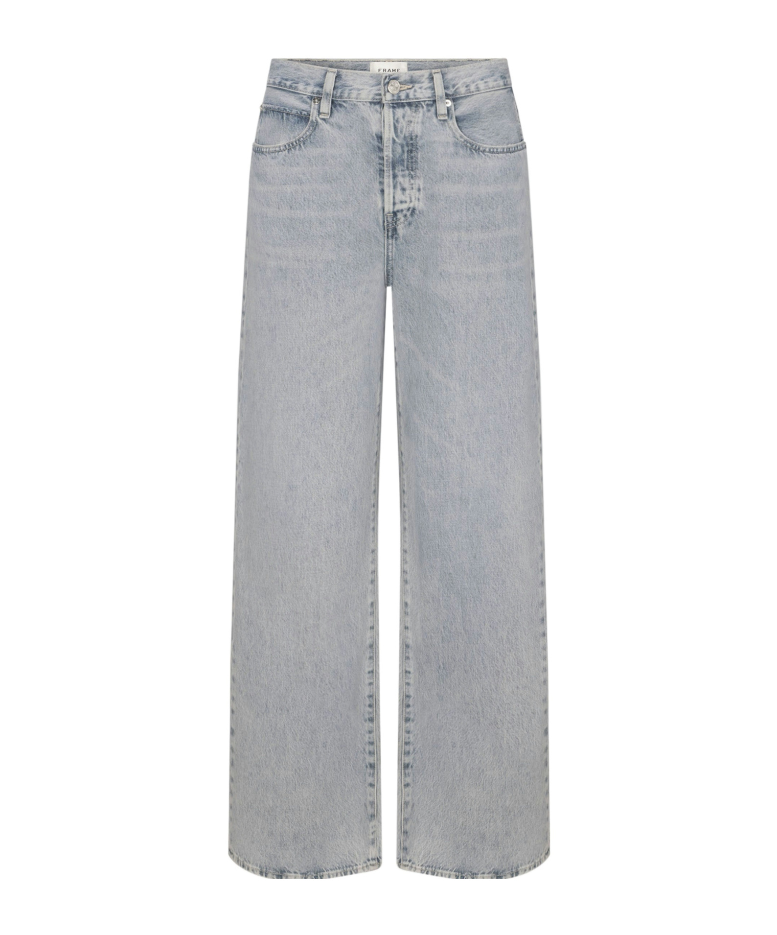 Frame Low-rise Wide-leg Jeans In Blue