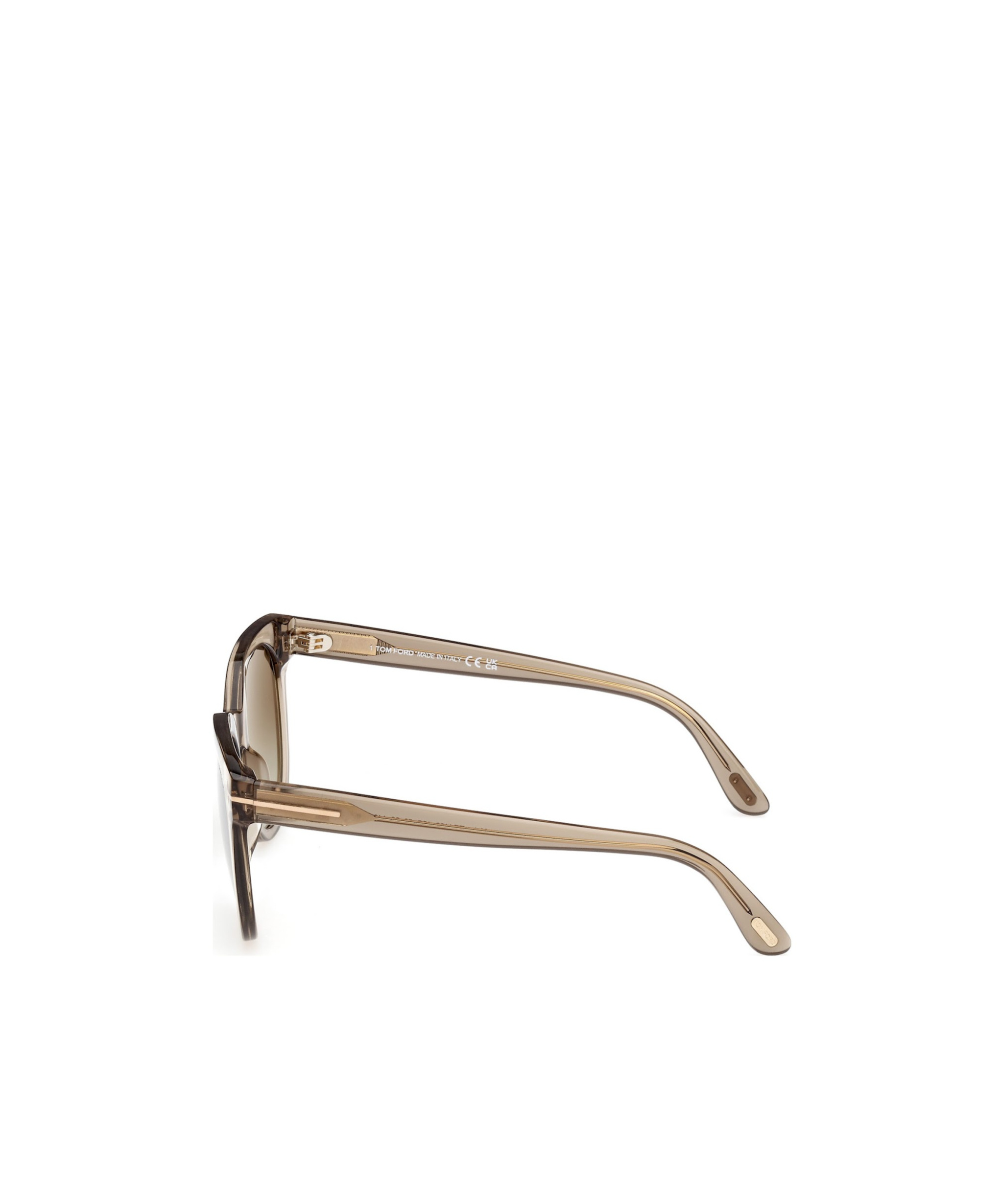 Tom Ford Round Sunglasses In Nude