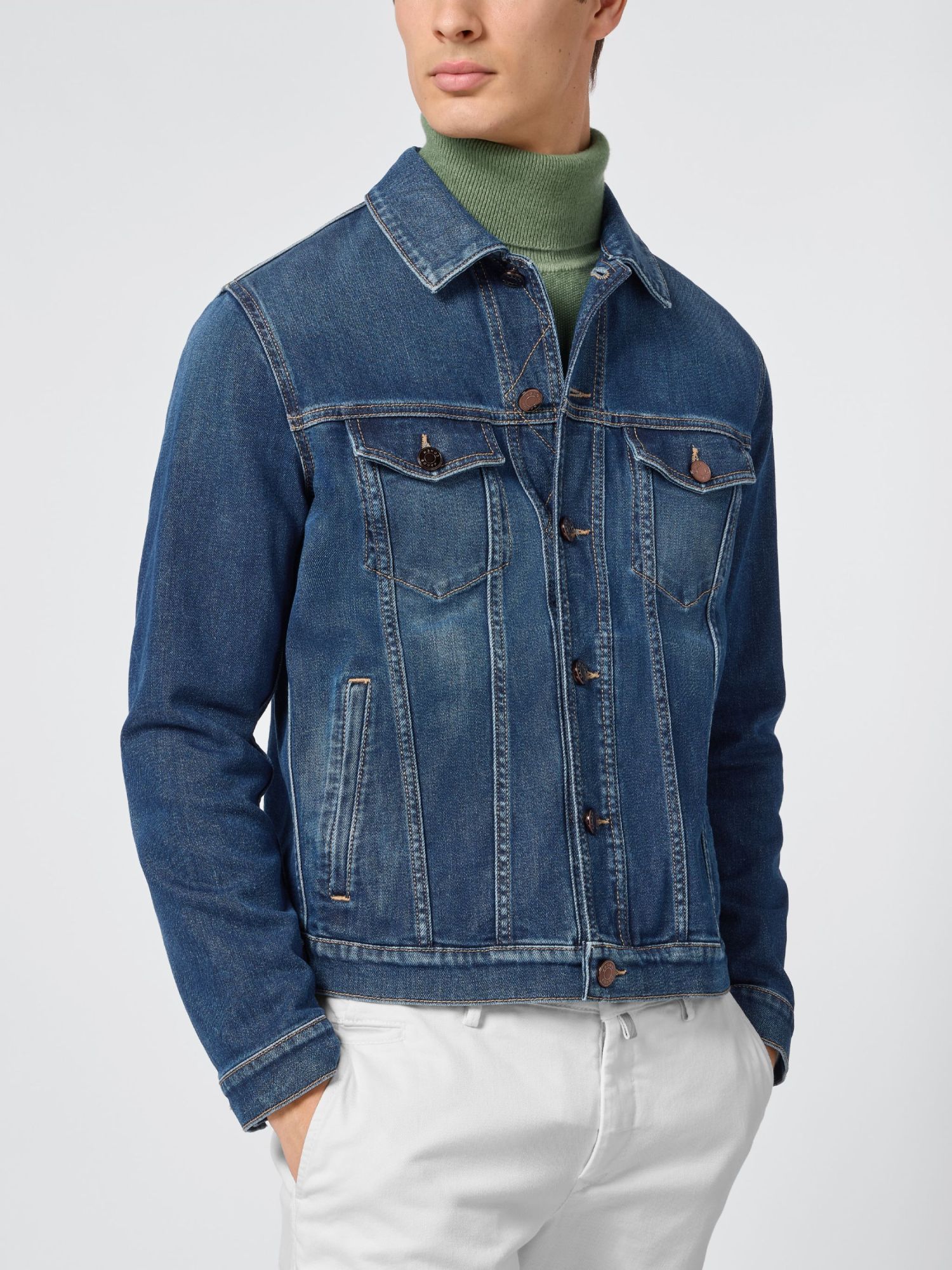 Jacob Cohen Denim Jacket In Blue