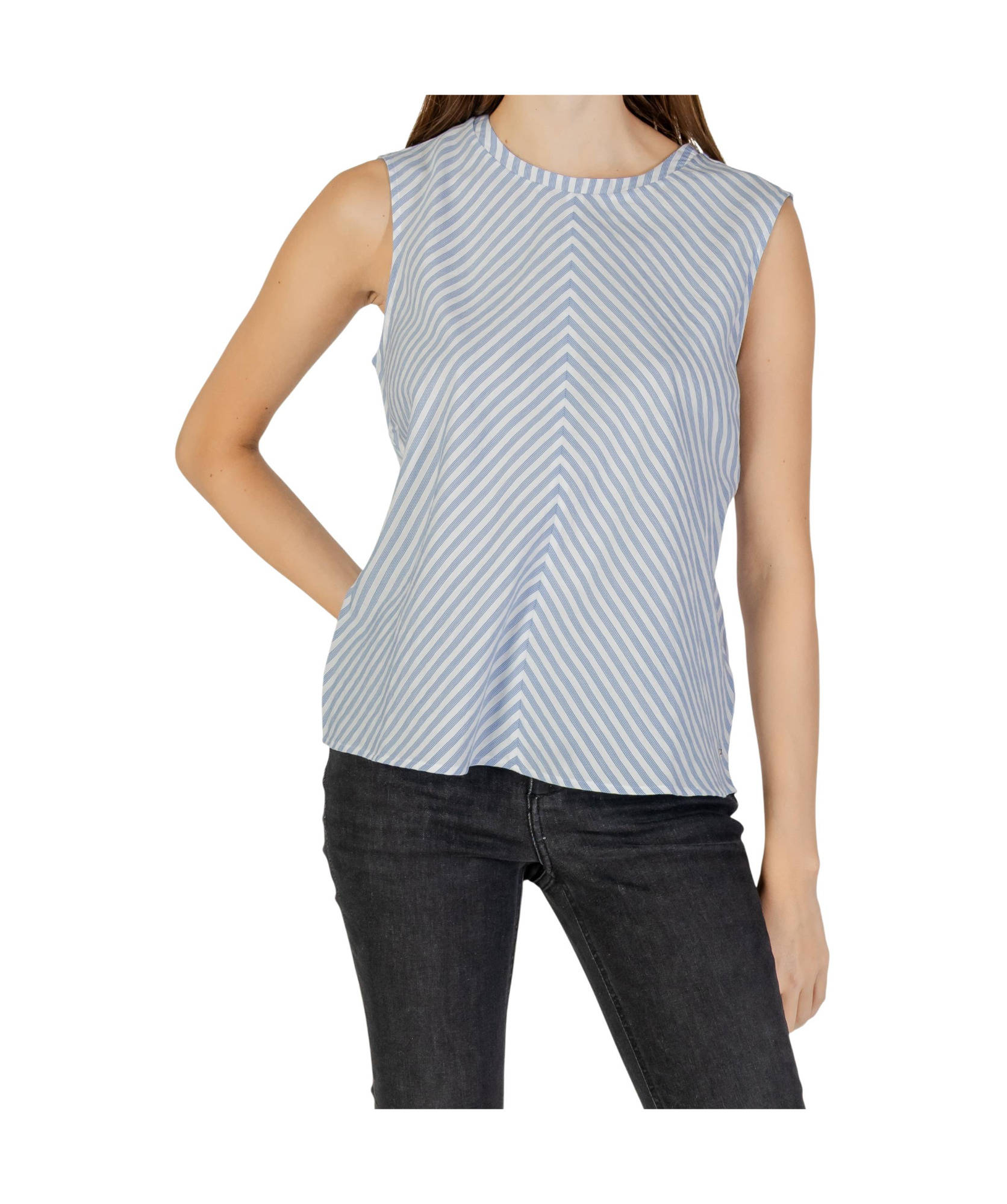 Tommy Hilfiger Striped Blouse In Blue