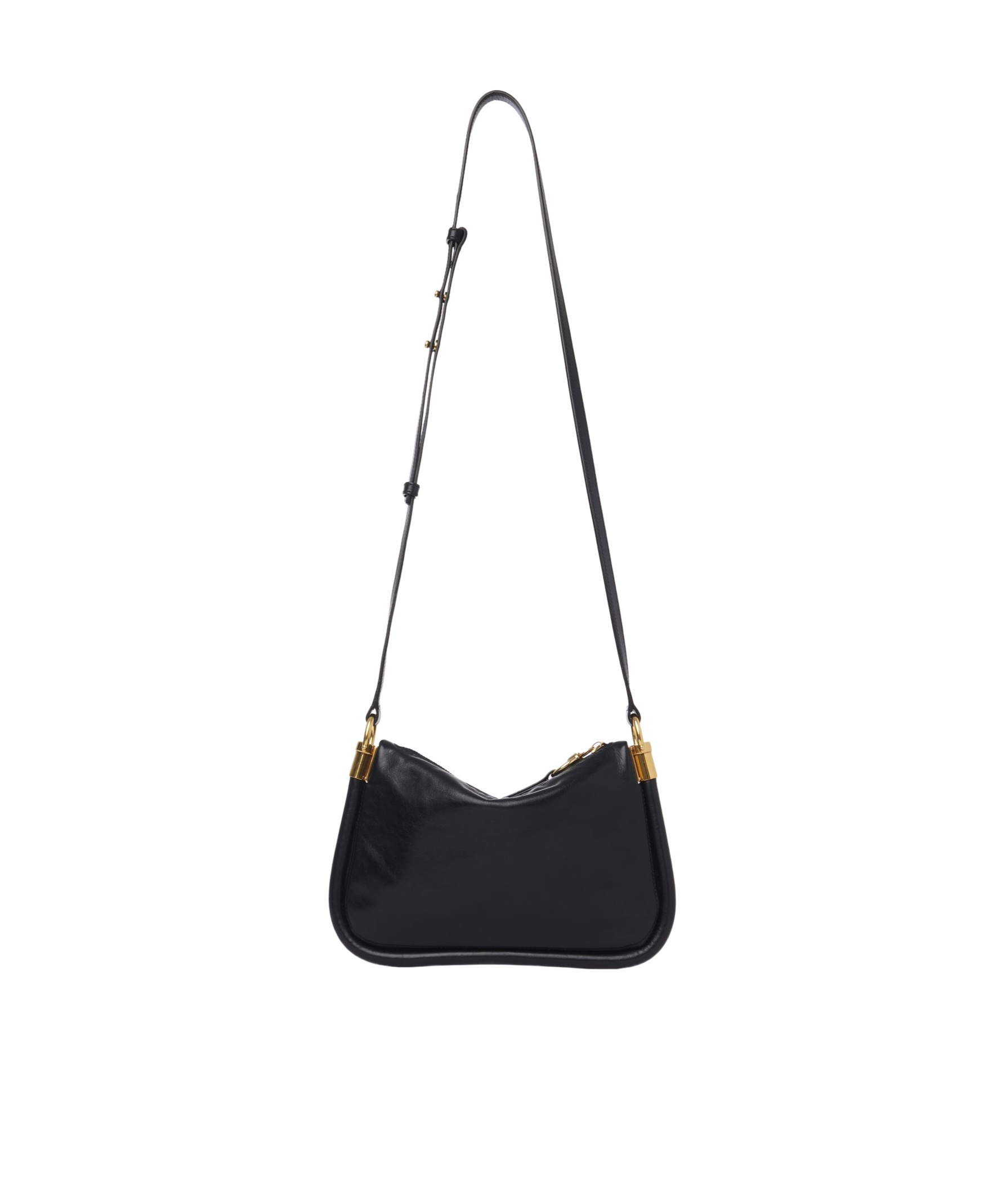 Chloé Logo Shoulder Bag In Black