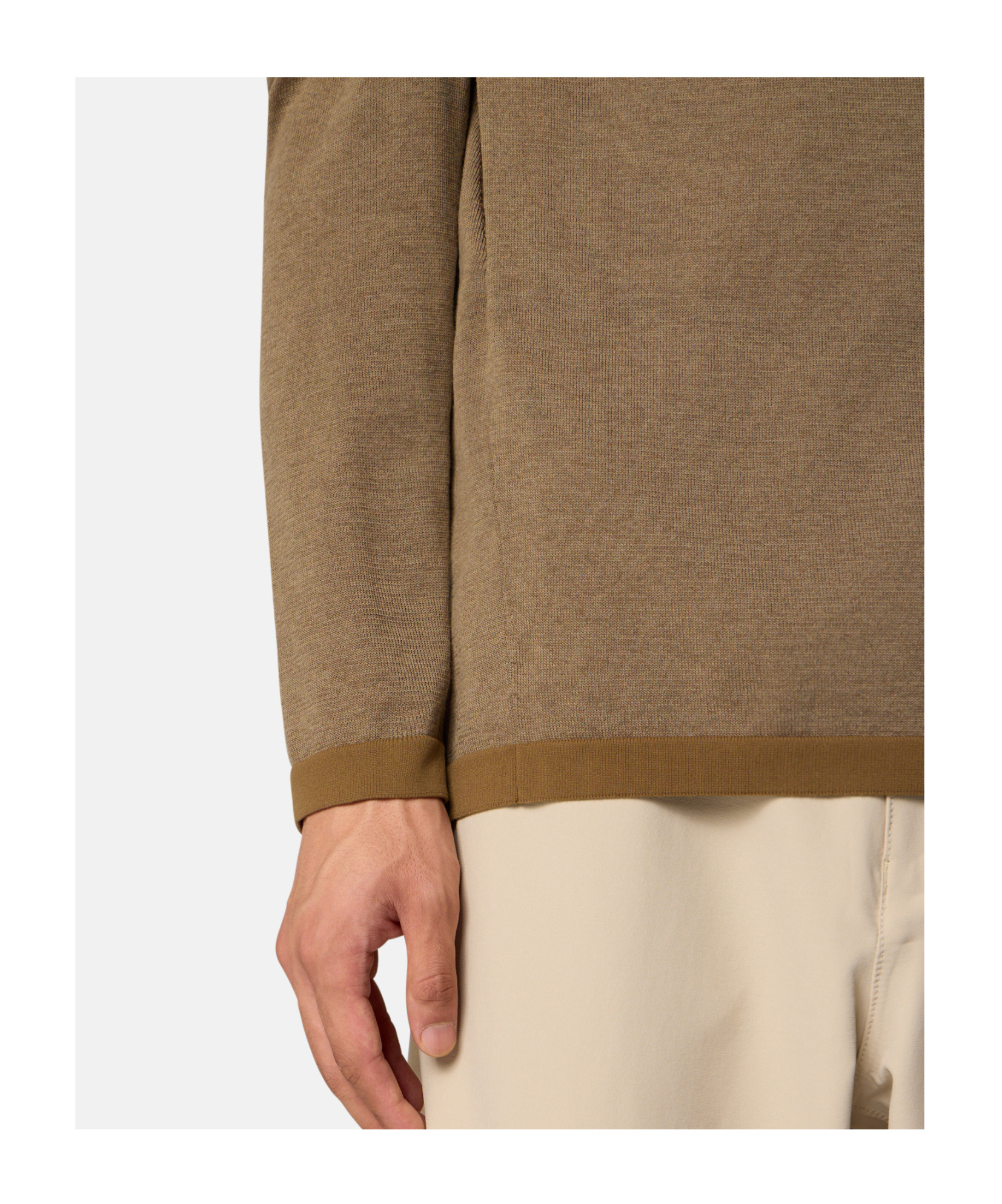 Stone Island Sweater With Balaclava-style Hood In Brown