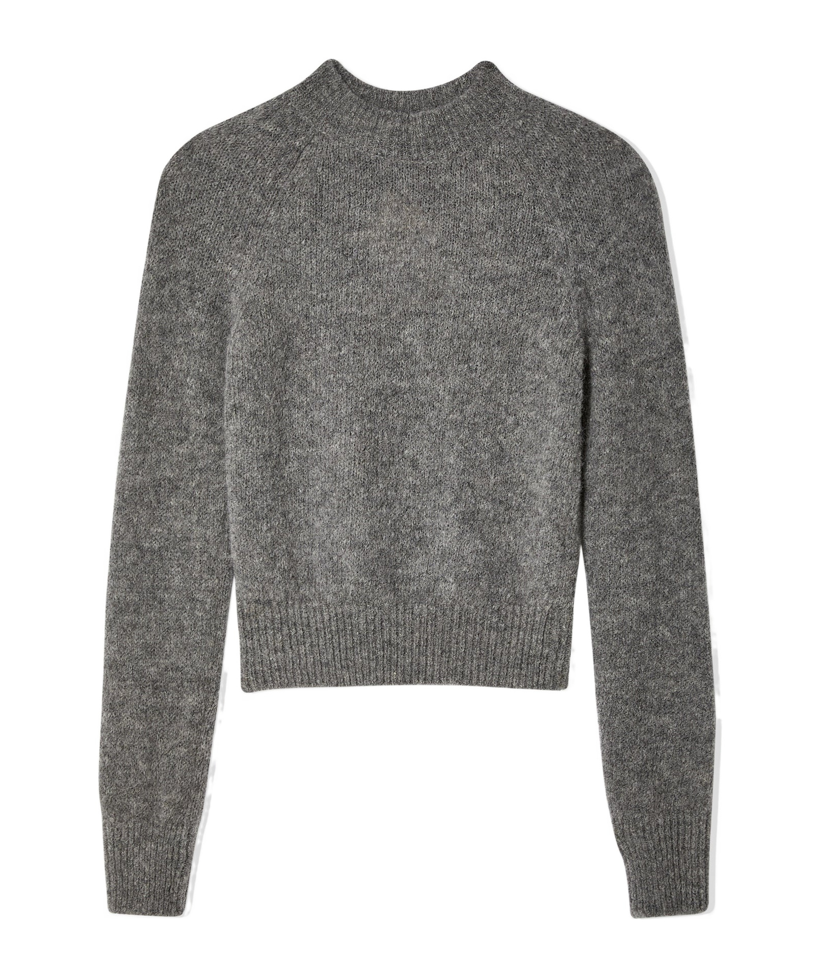 Shop Dries Van Noten Round-neck And Long-sleeved Sweater In Gray