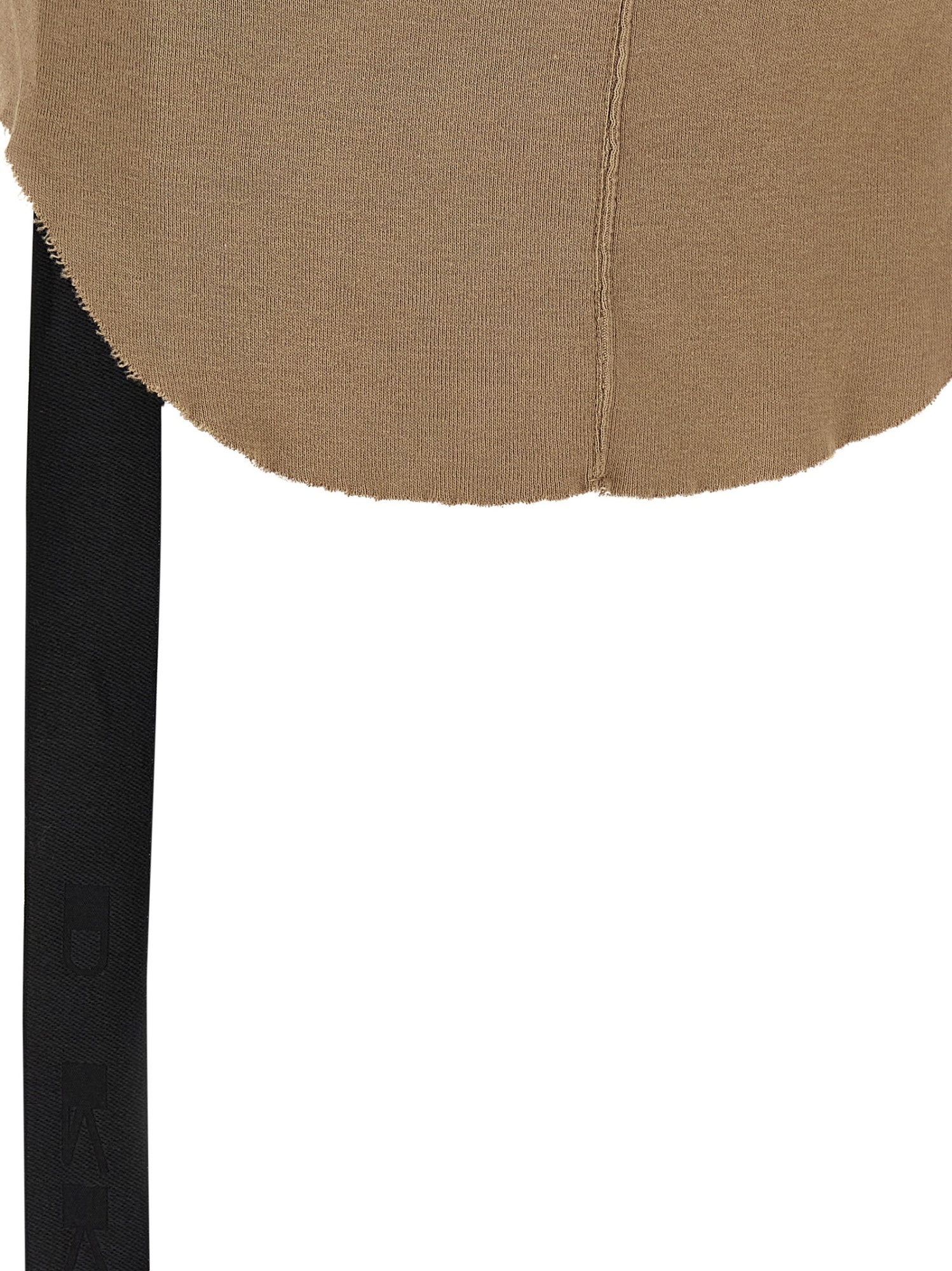 Rick Owens Drkshdw Cropped Ribbed Racerback Tank Top In Brown