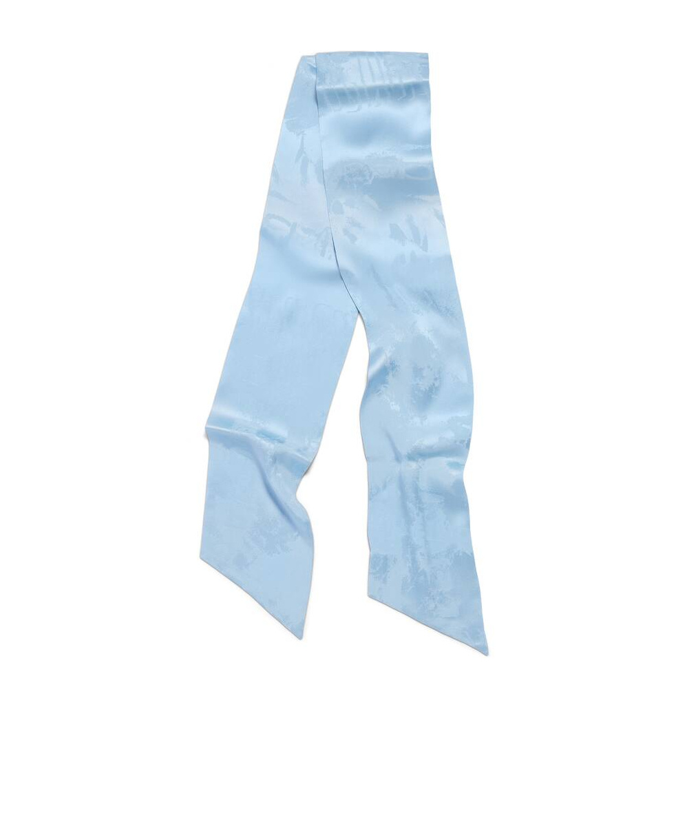Balenciaga Women's Washed Crayon Scarf In Baby Blue In Brown