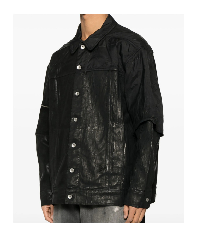 Rick Owens Drkshdw Jumbo Worker Jacket In Black