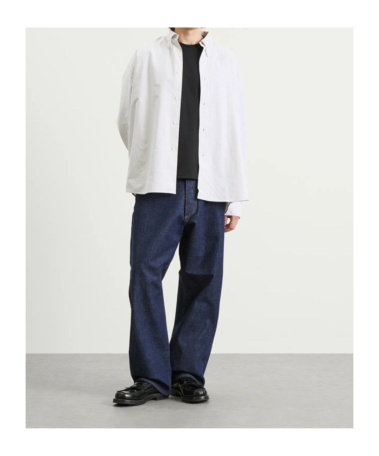 Studio Nicholson Waistband Denim Trousers In Blue