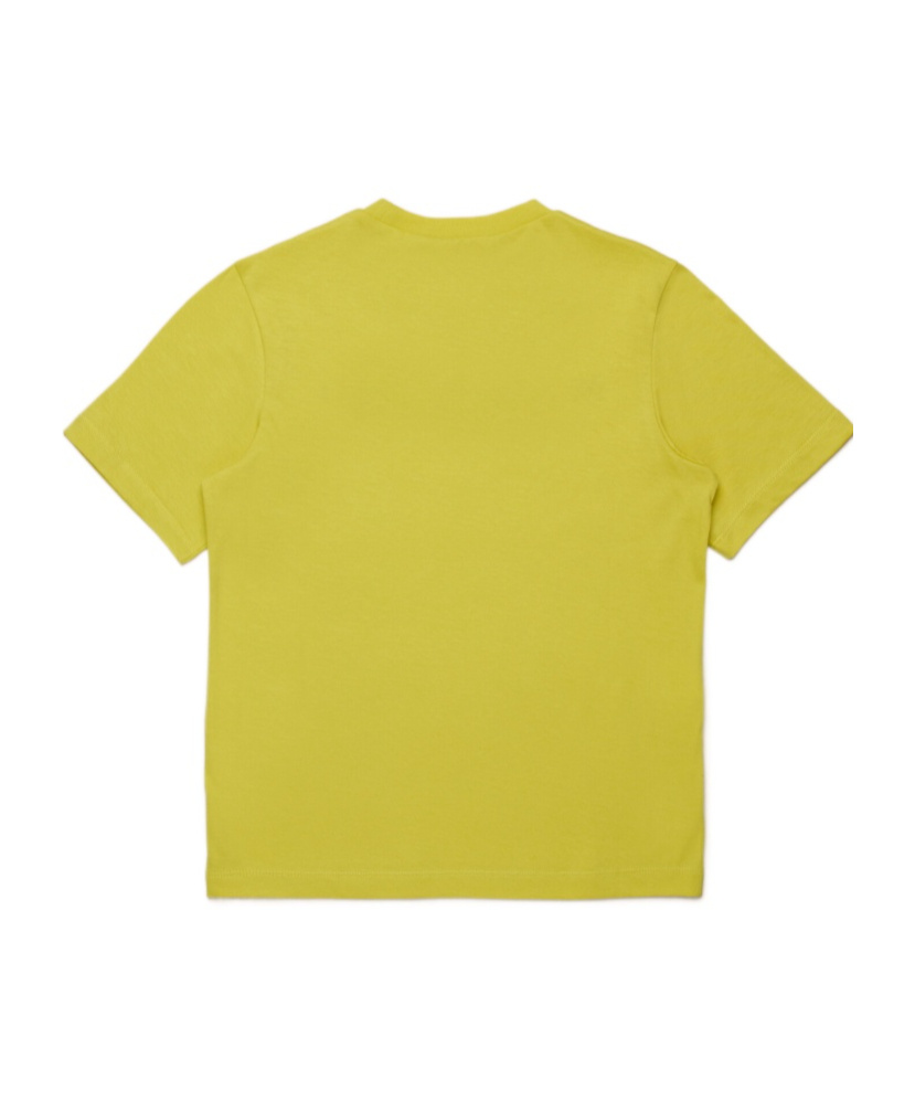 Marni Logo-print Cotton T-shirt In Yellow