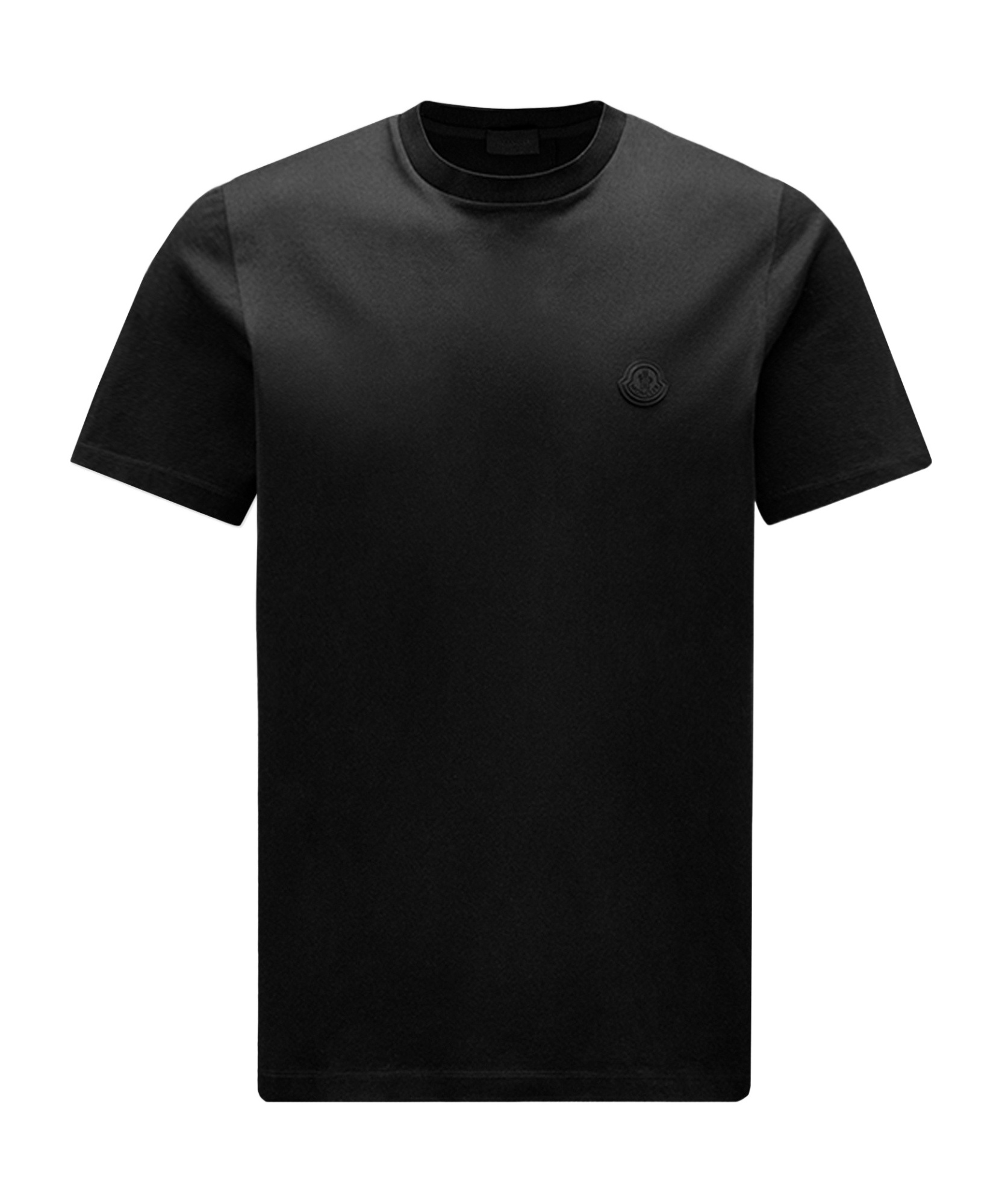Moncler Vertical Logo T-shirt Black In Black