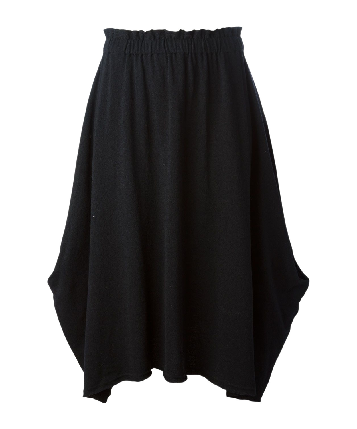 Shop Comme Des Garçons Elastic Waist Skirt In Black