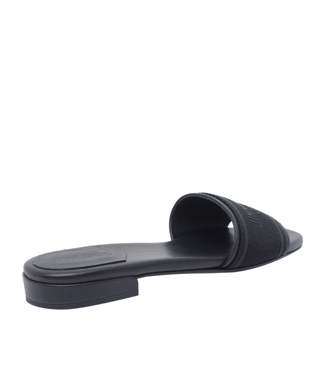 Jimmy Choo Round Toe Leather Sandals