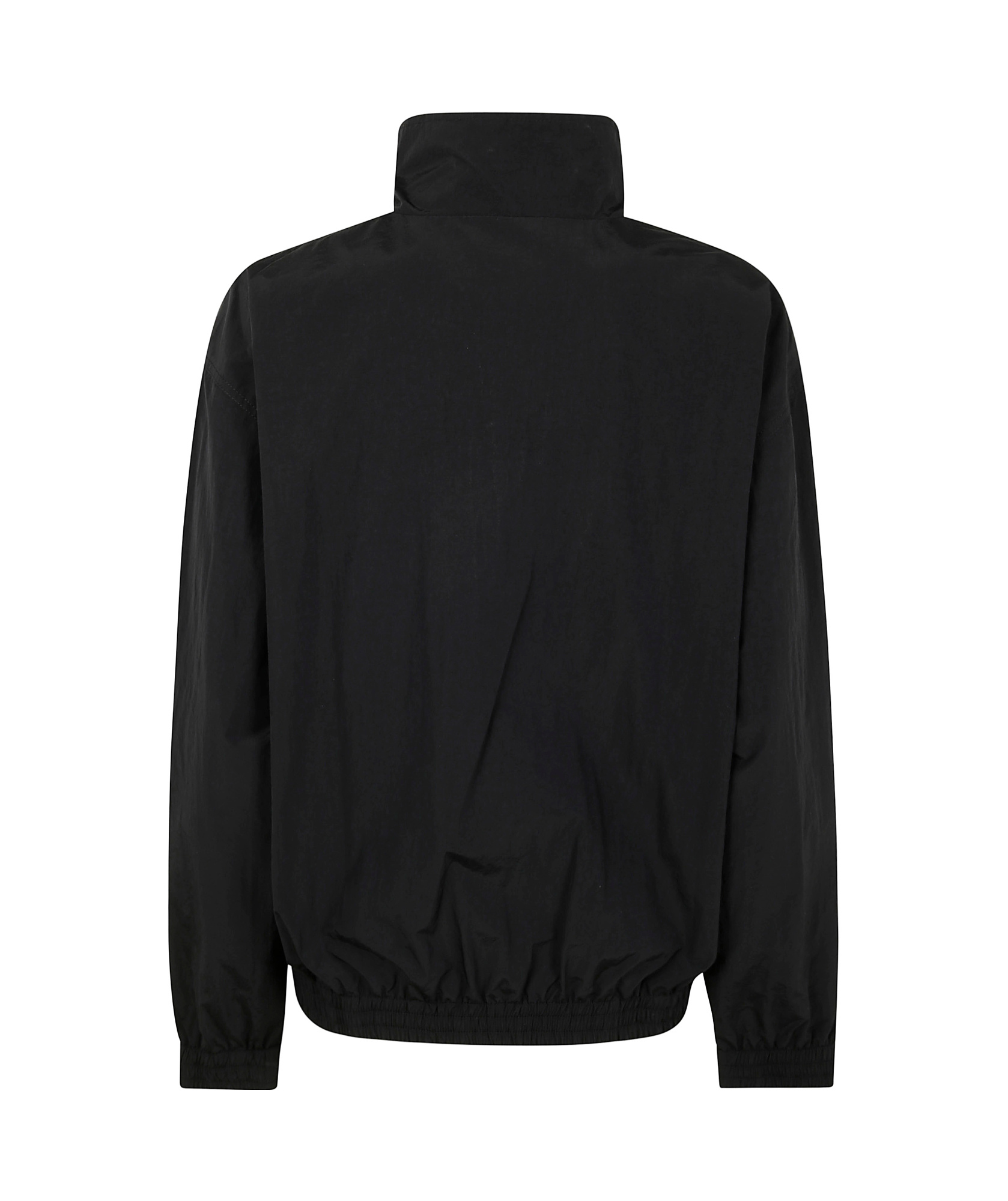 Marine Serre Stand Collar Casual Jacket In Black