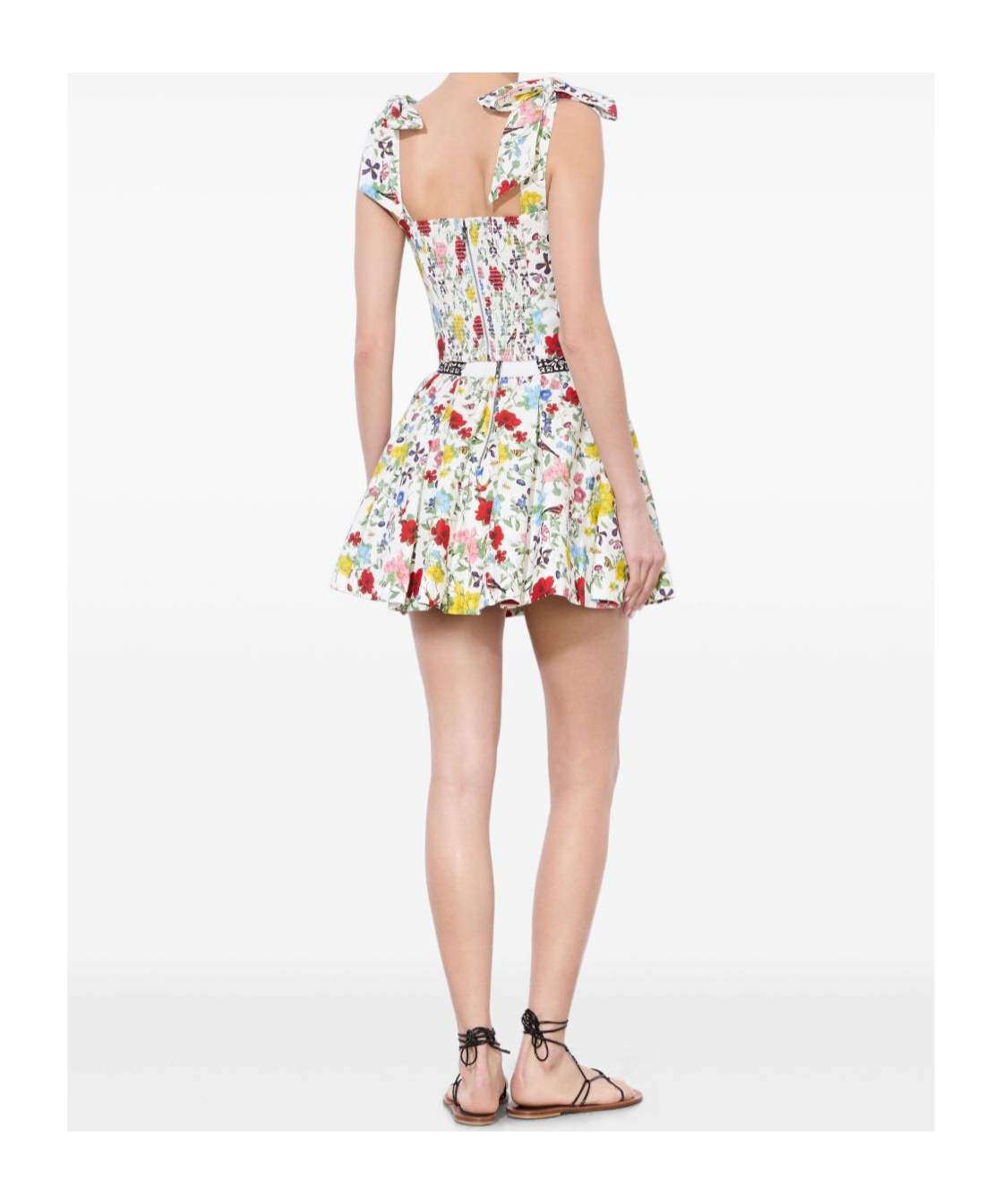 Alice And Olivia Haven Lin And Cotton Mini Skirt In Colorful Doll House