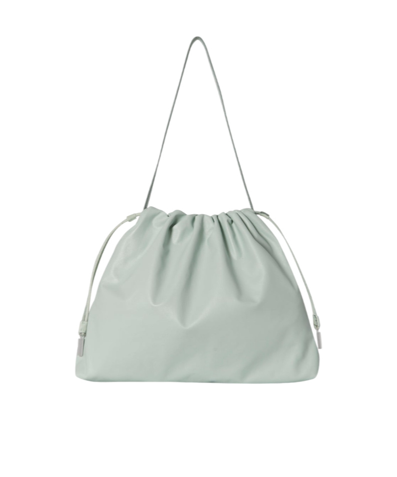 The Row Angy Drawstring Shoulder Bag In Gray