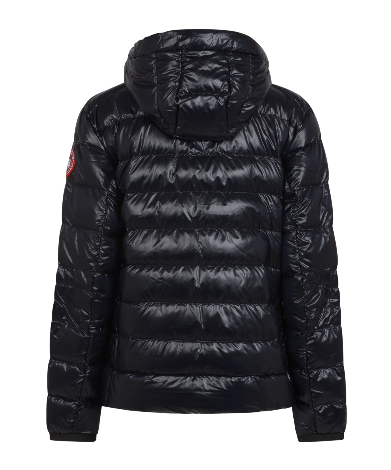 Canada Goose Crofton Hooded Down Jacket In Black