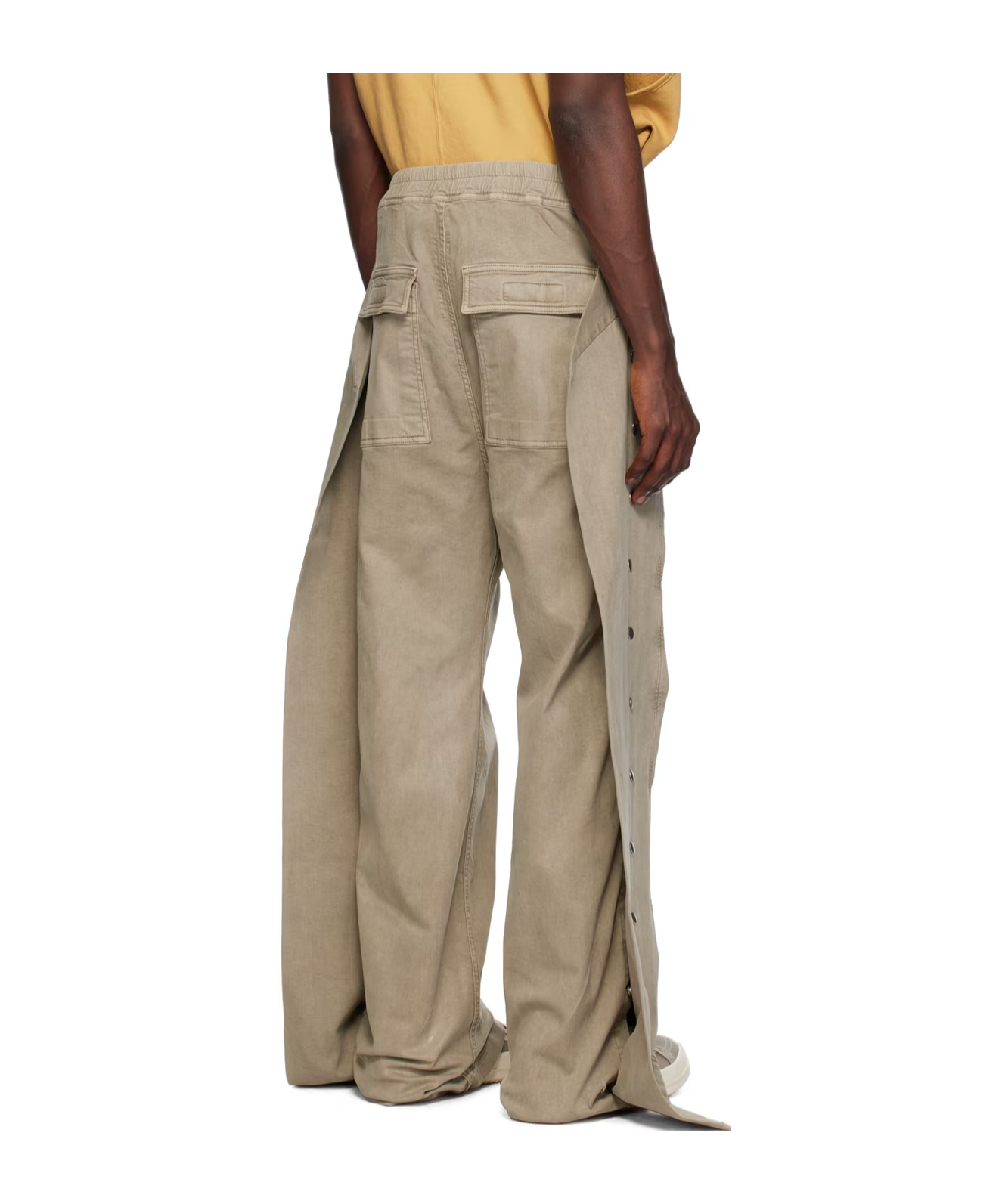 Rick Owens Drkshdw Pusher Wide-legged Casual Pants In Gray