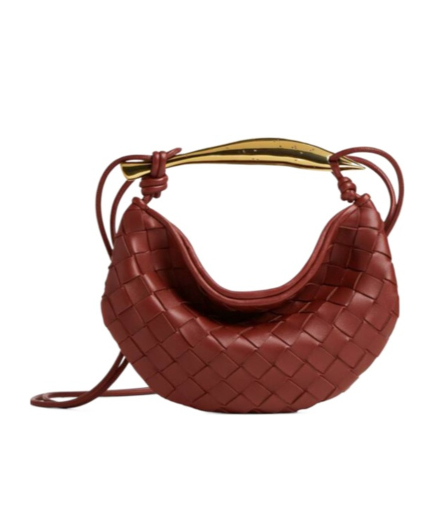 Bottega Veneta Baby Leather Sardine Cross-body Bag In Brown