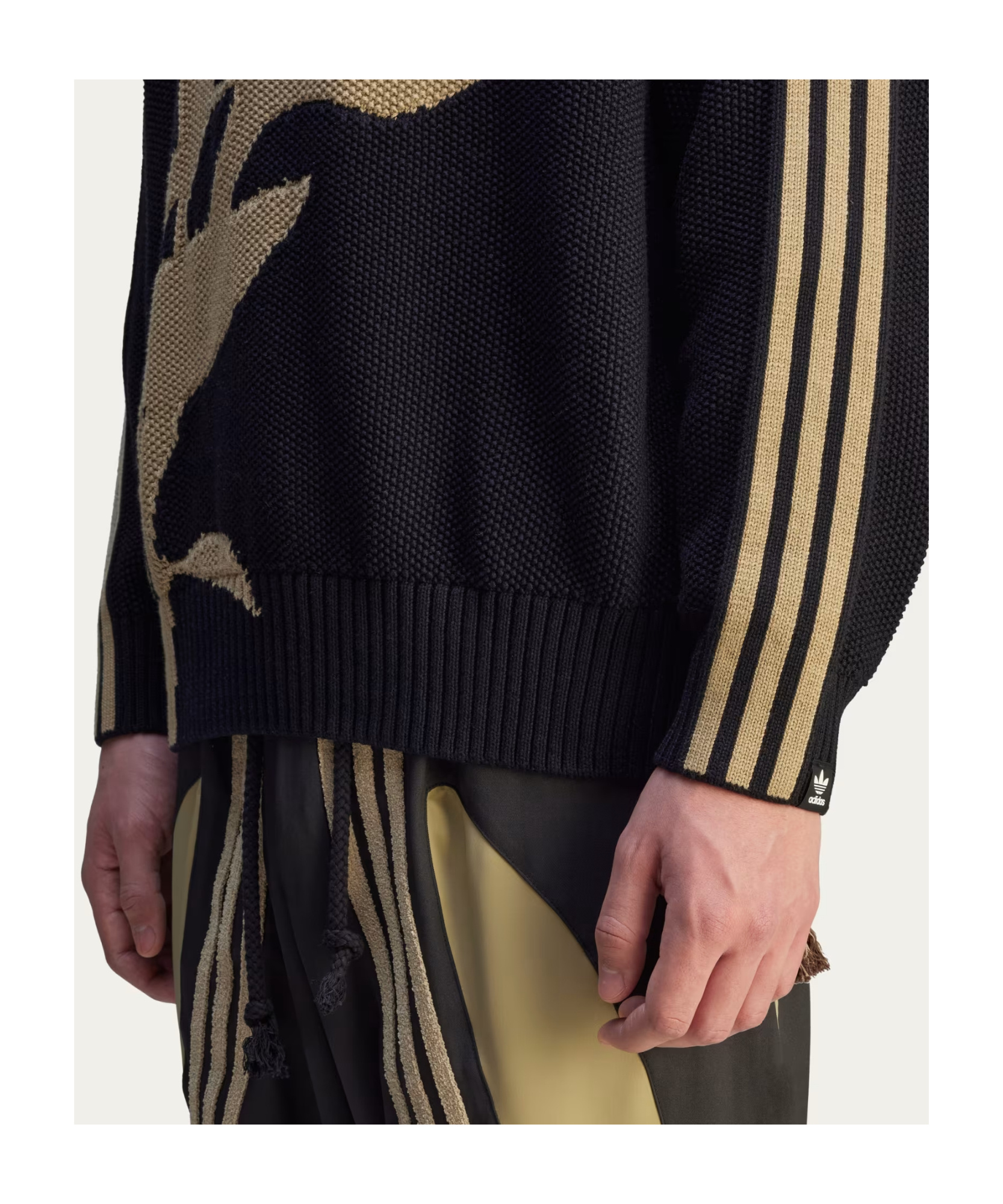 ADIDAS ORIGINALS FLORAL-EMBROIDERED JUMPER