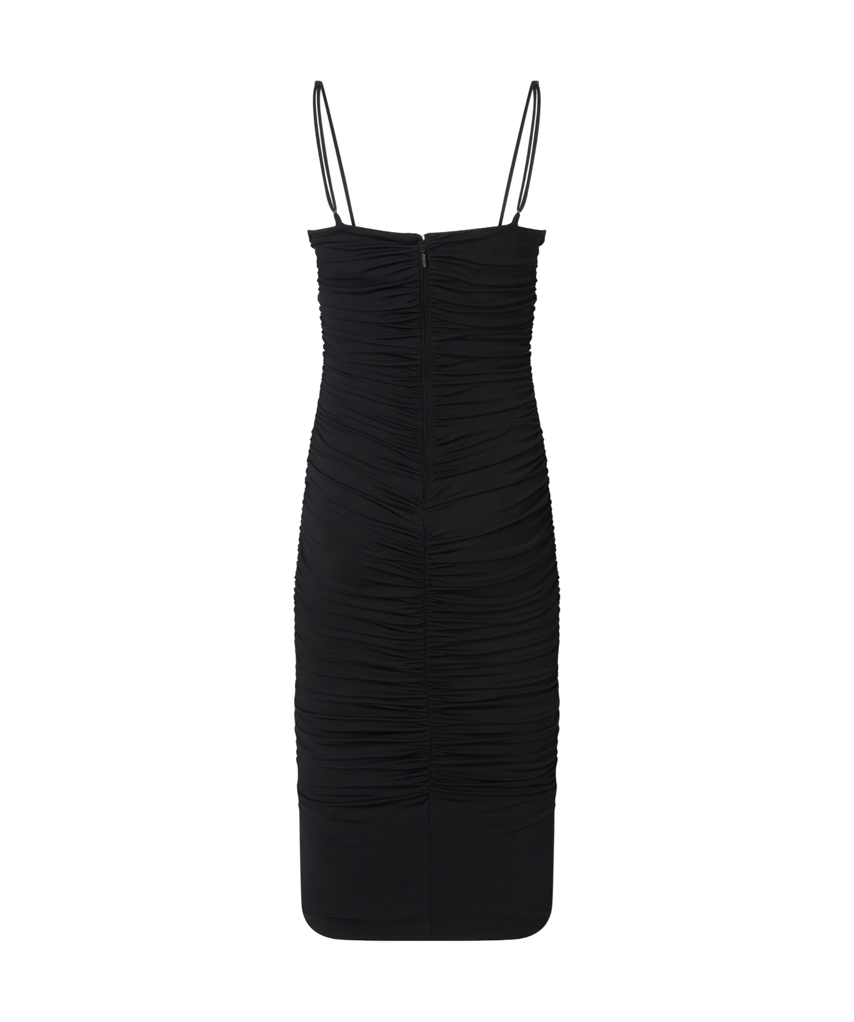 Pinko Slim-fit Dress With Thin Straps In Black