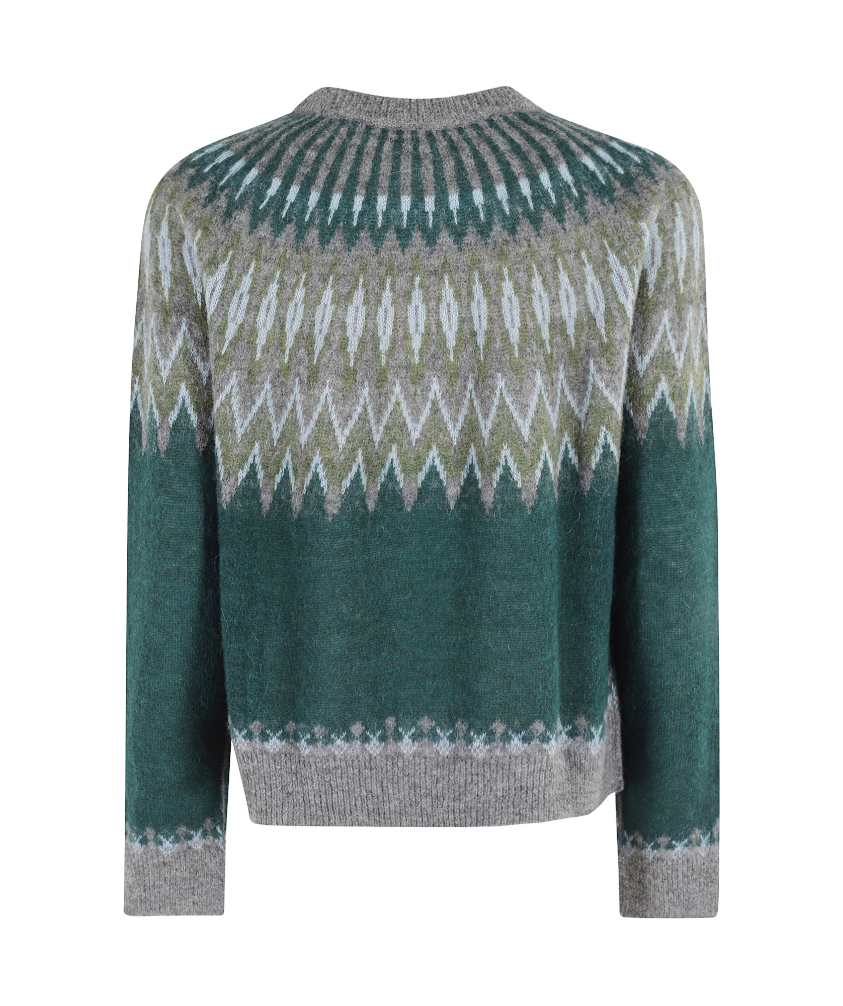 Roberto Collina Geometric Knitwear With Crew Neck And Long Sleeves In Multi