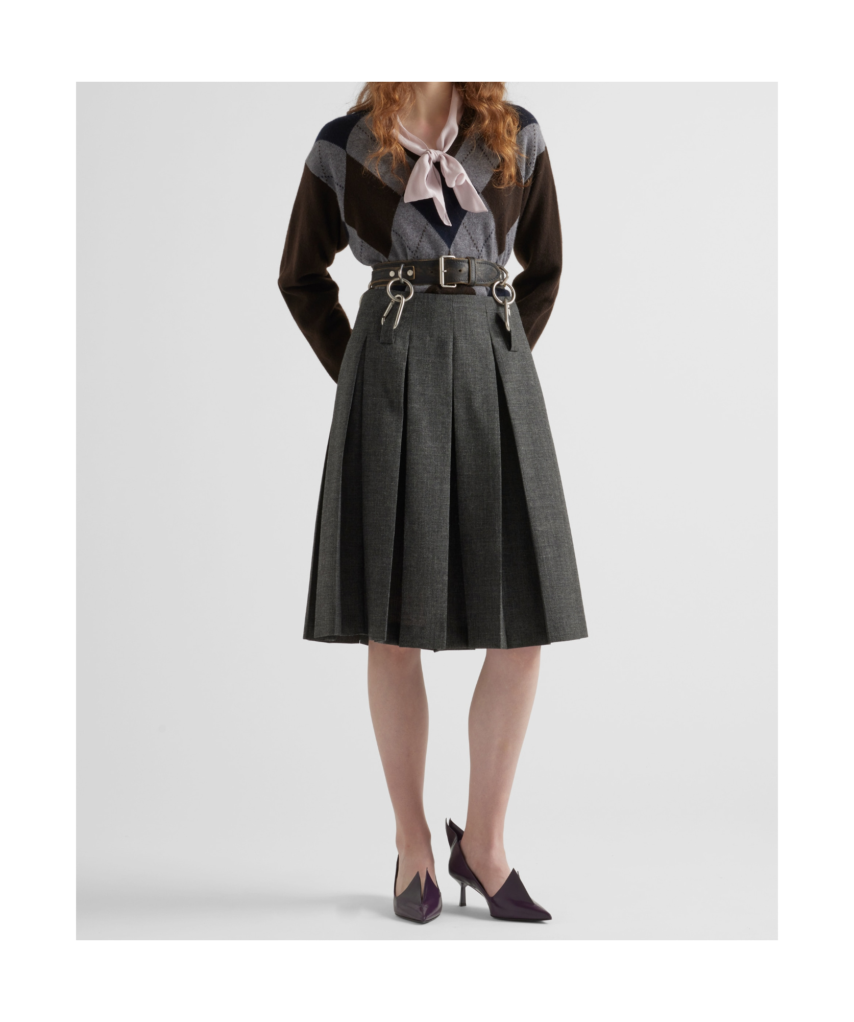 Prada Marocain Blouse - Women's - Silk In Multicolor