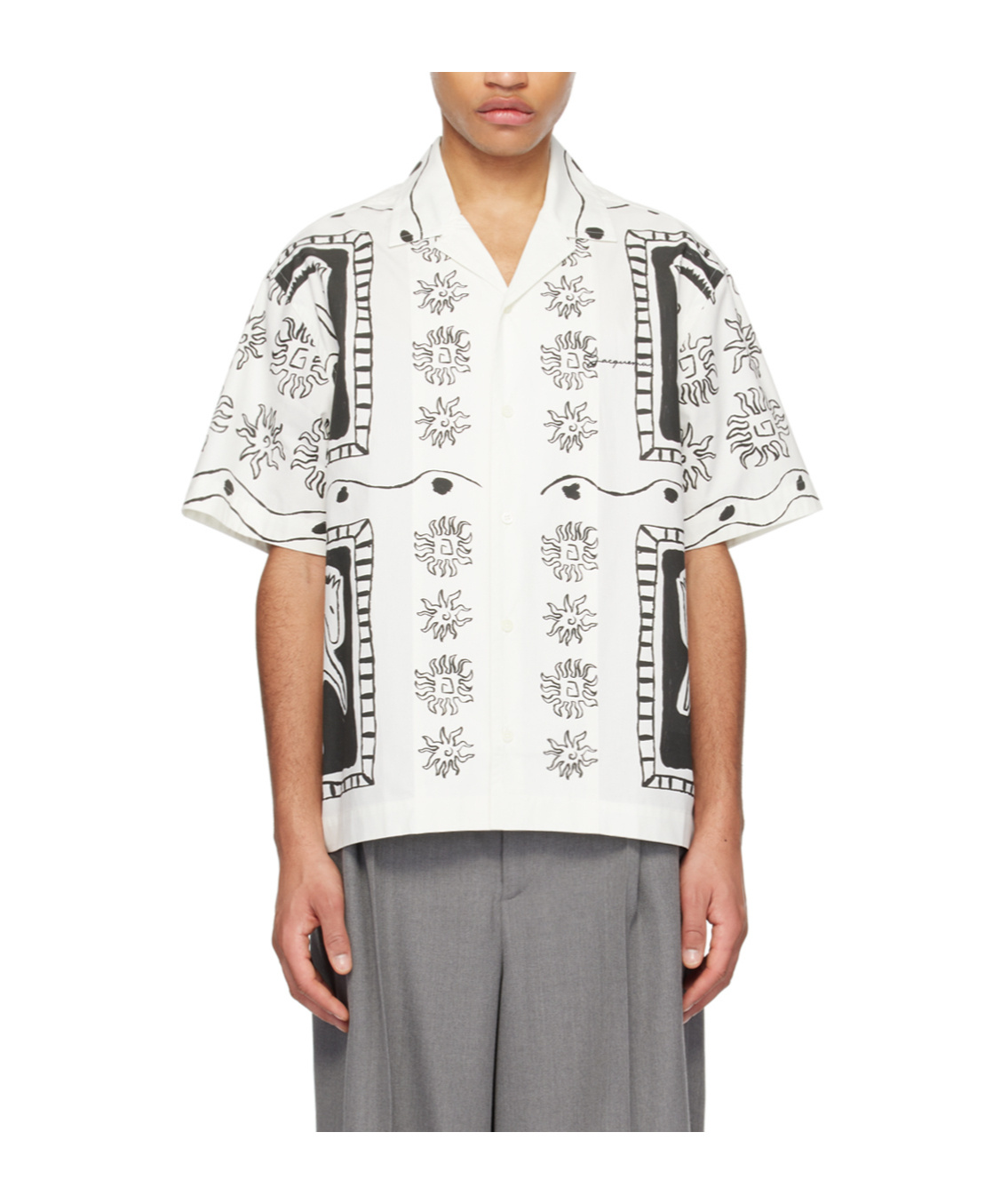 JACQUEMUS LA CHEMISE JEAN PATTERN SHIRT