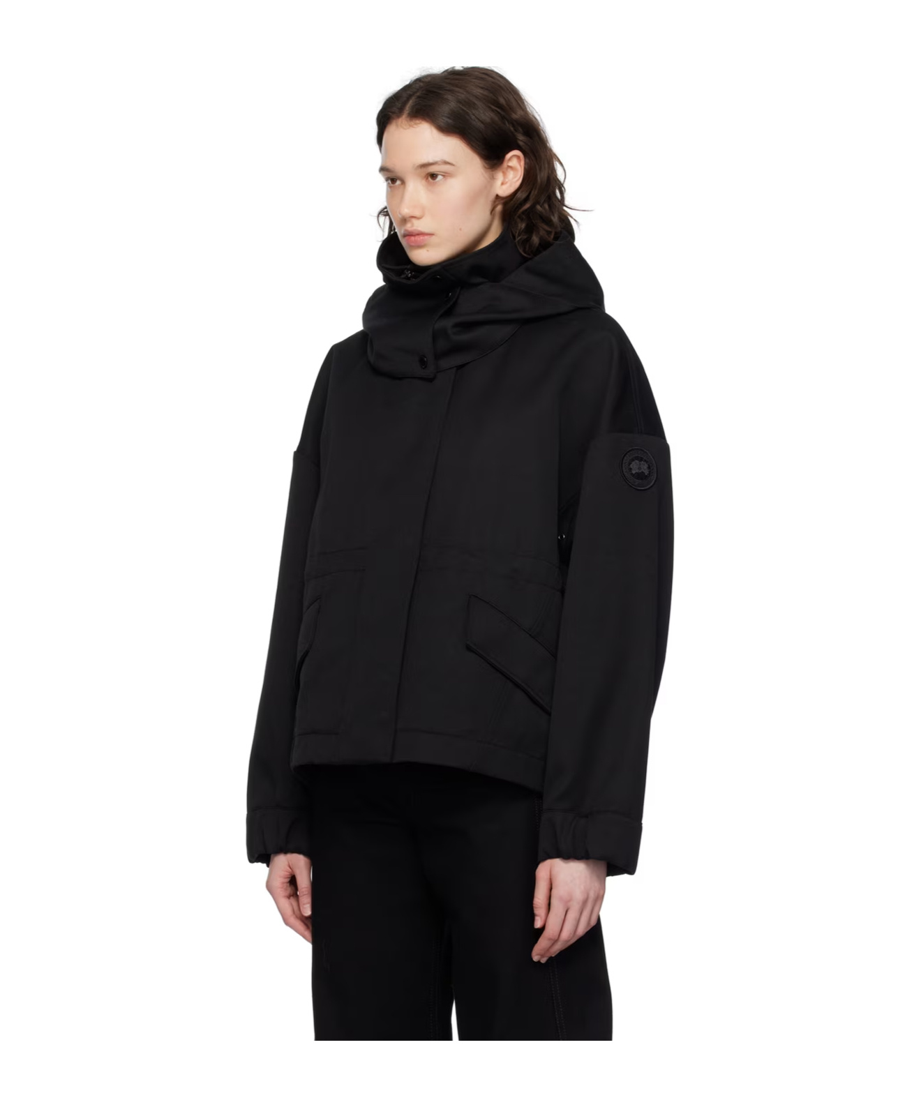 Canada Goose Olivine Zipper Casual Jacket In Black
