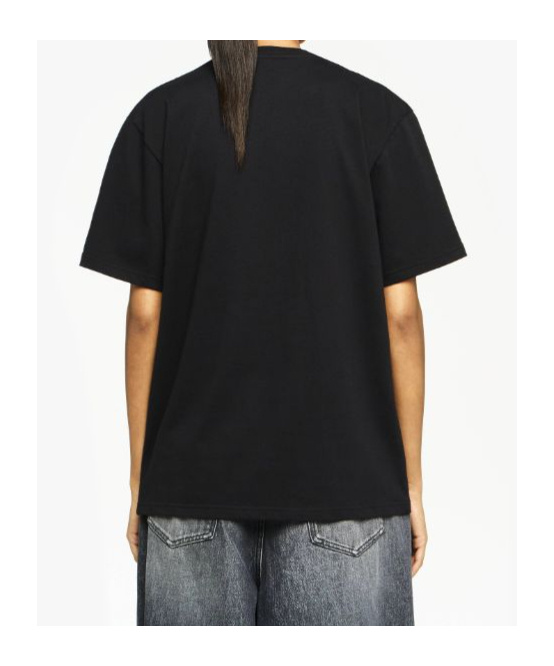 Jw Anderson Logo Embroidered Crewneck T-shirt In Black