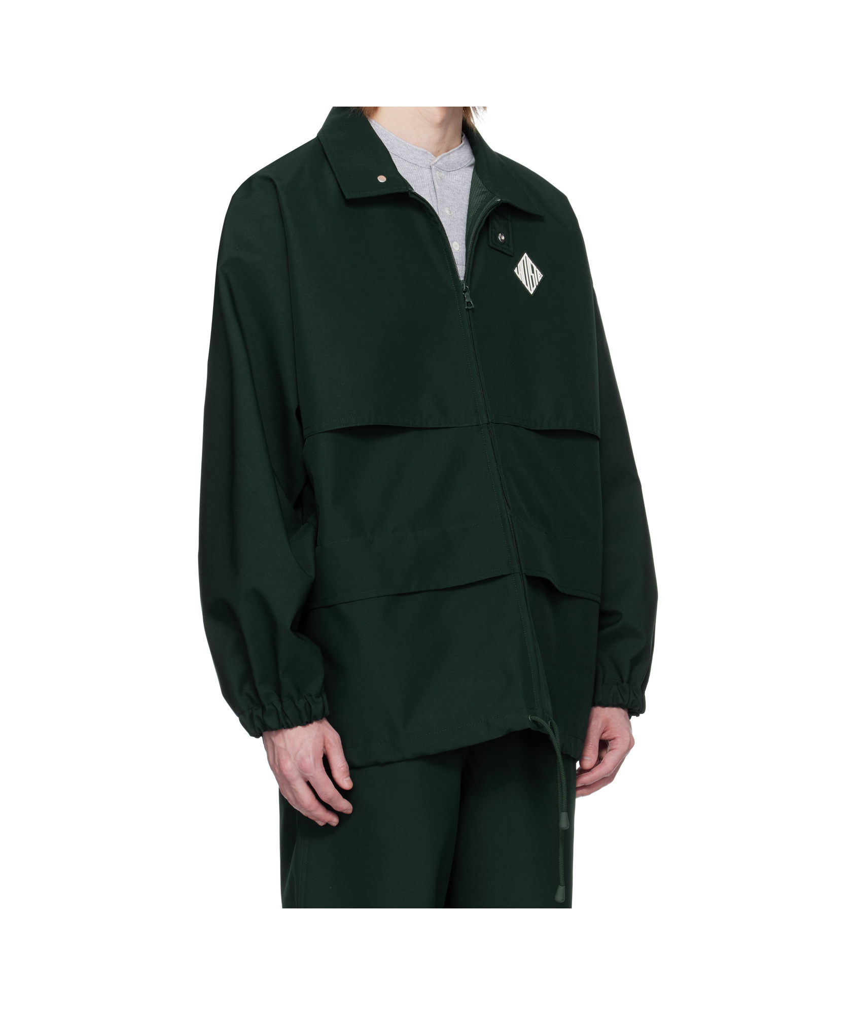Lacoste Green Runway Canvas Track Jacket In Green